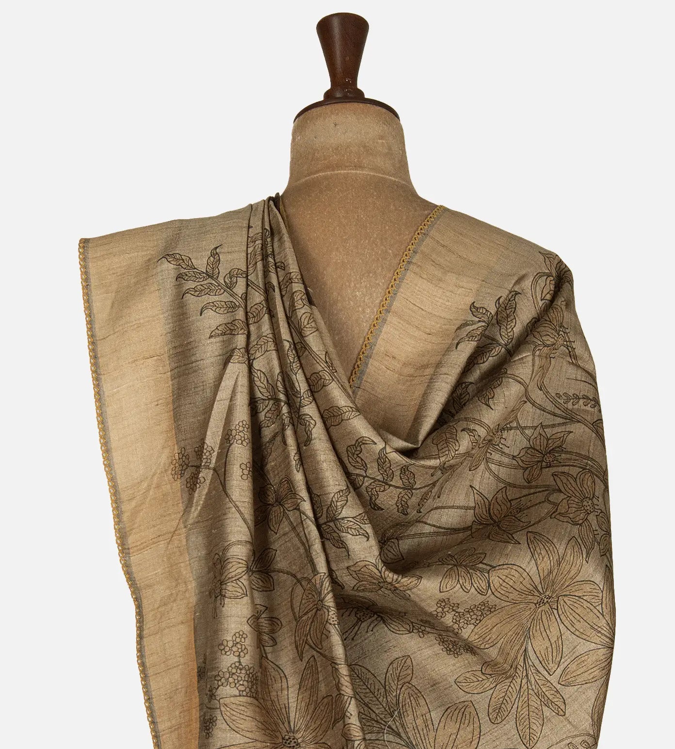 Multicolour Tussar Saree