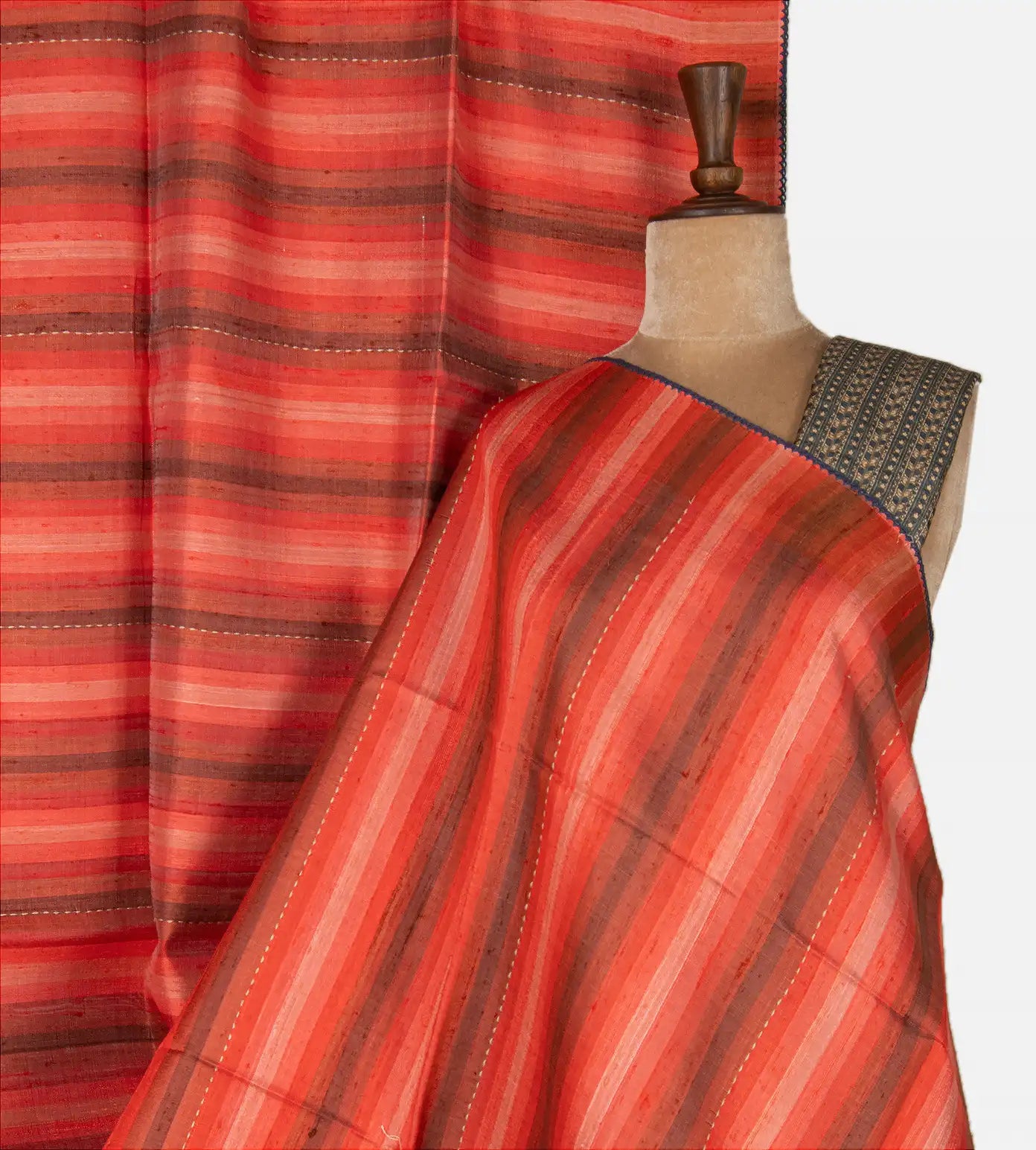 Multicolour Tussar Saree