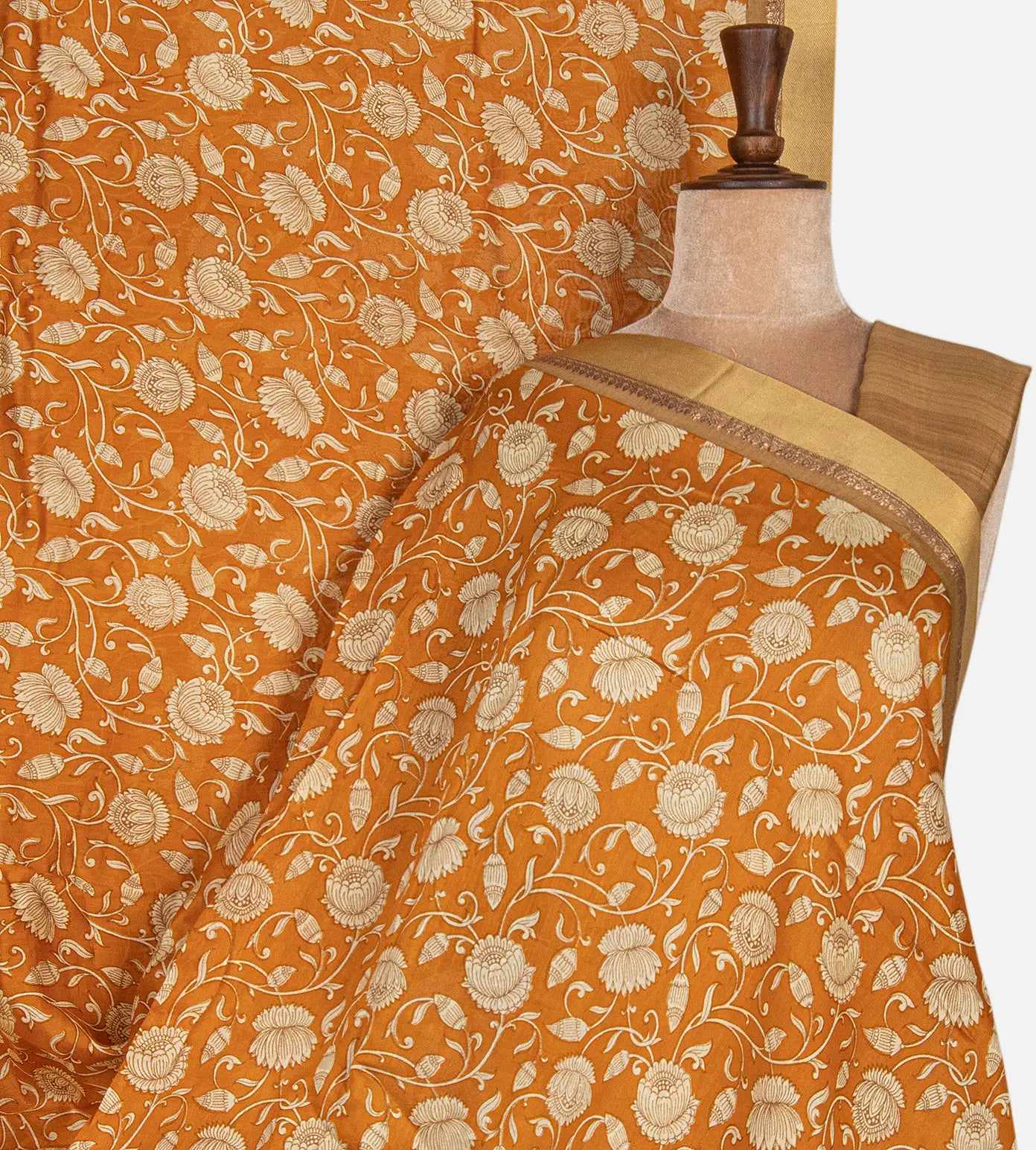Yellow Chanderi Cotton Saree