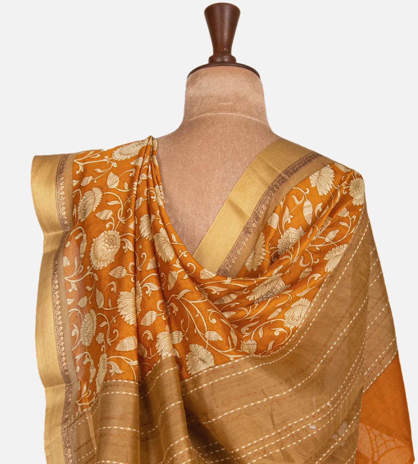 Yellow Chanderi Cotton Saree
