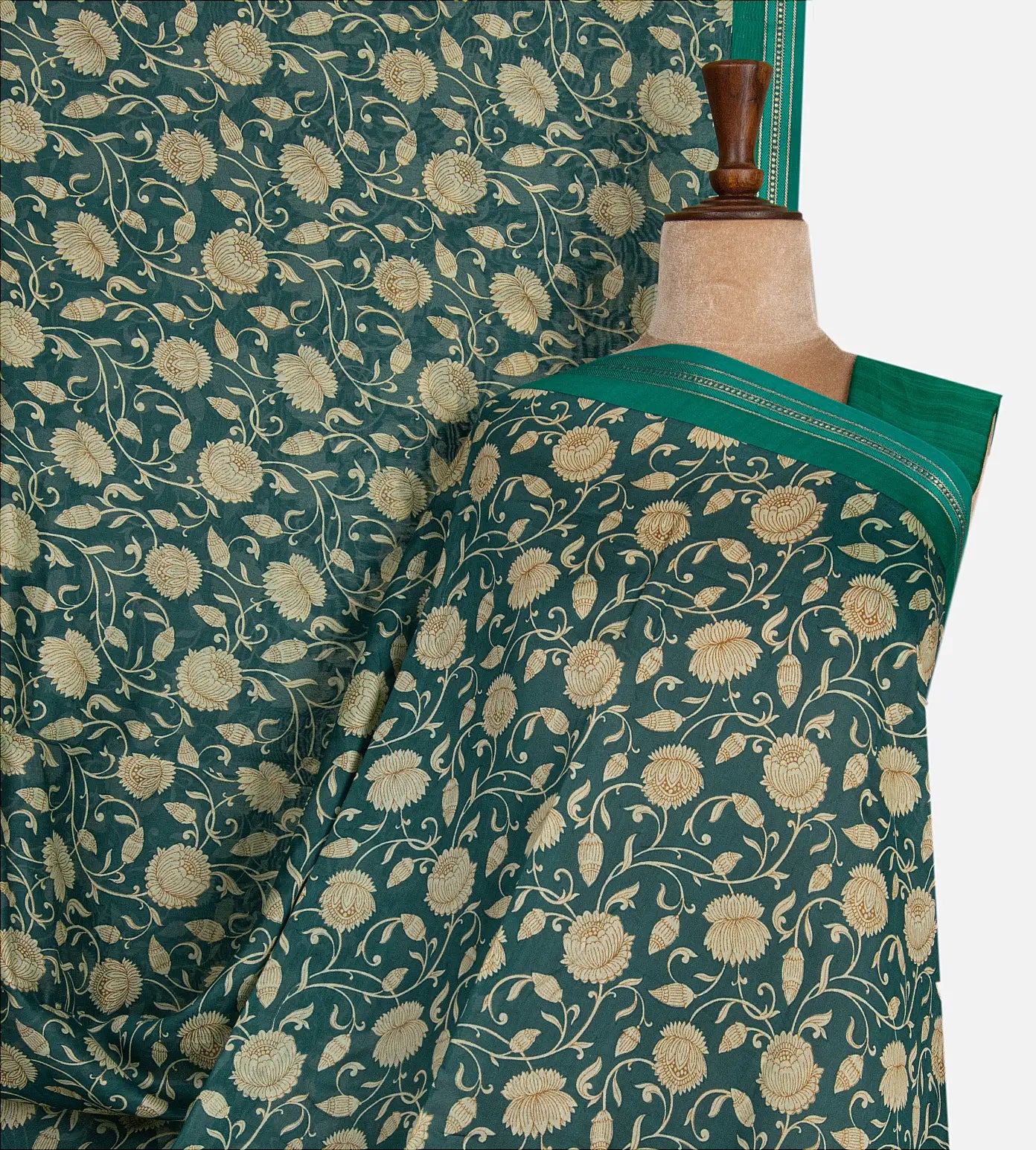 Blue Chanderi Cotton Saree