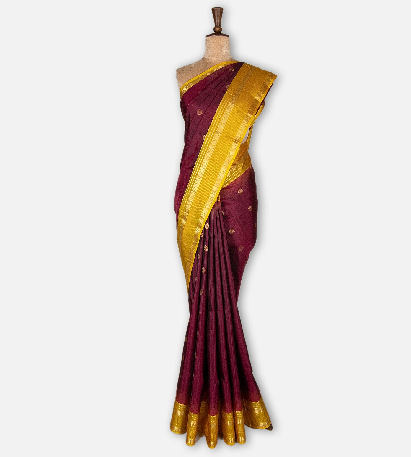 Maroon Soft Silk Saree
