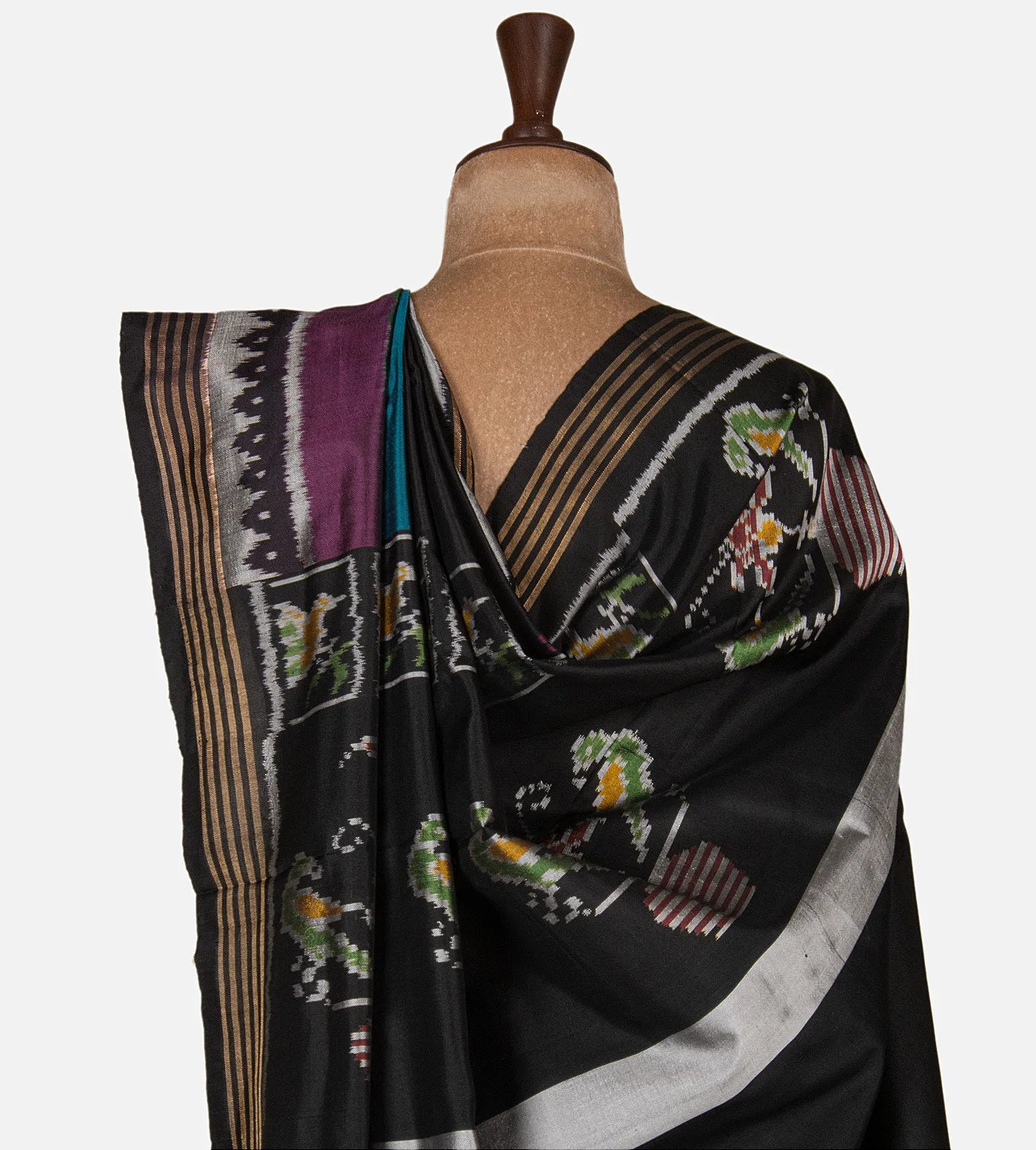 Black Patola Silk Saree