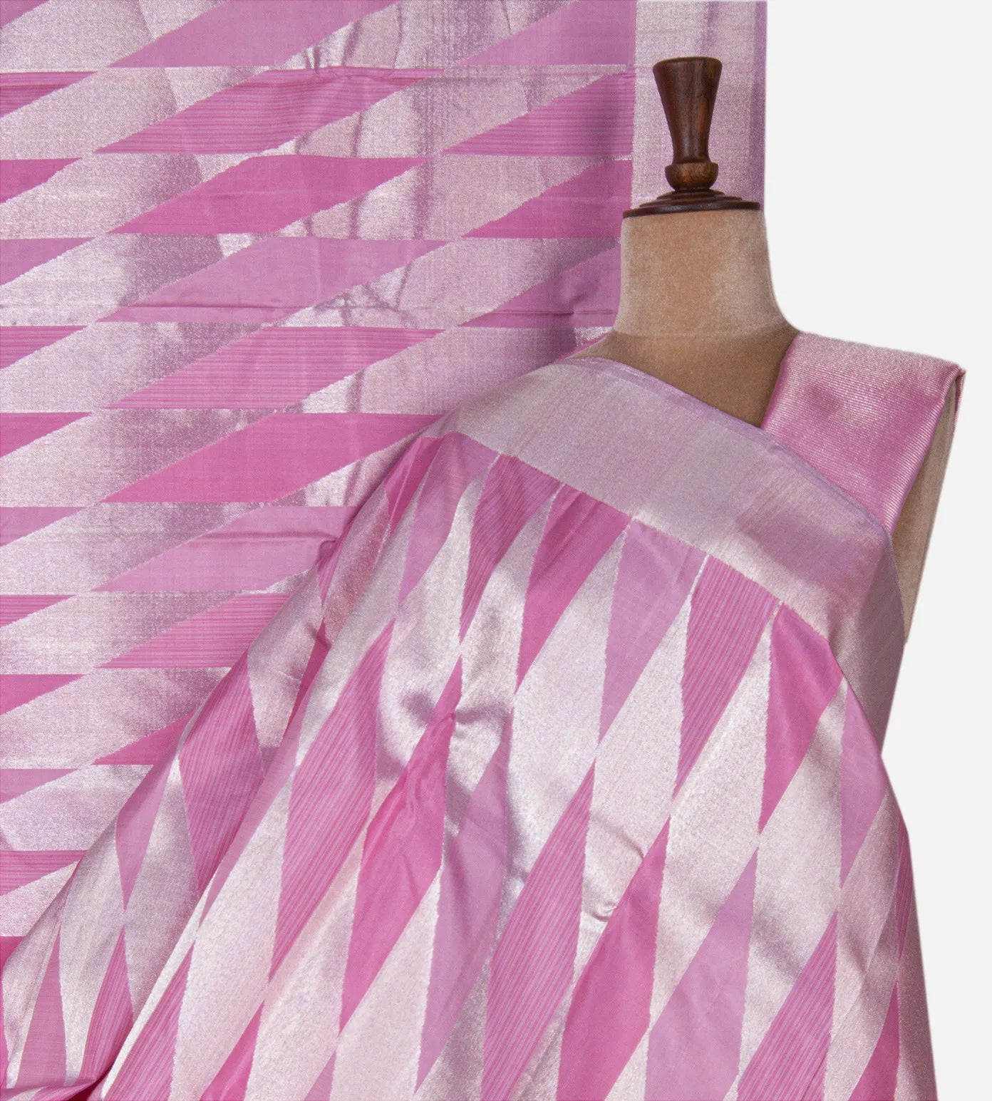 Pink Kanchipuram Silk Saree