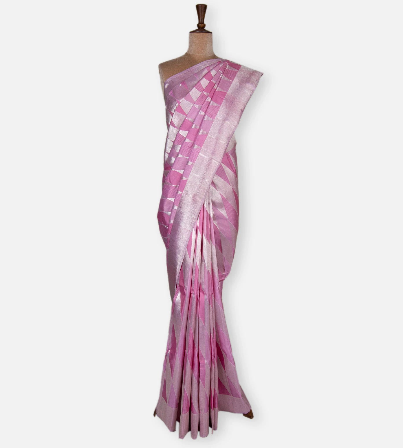 Pink Kanchipuram Silk Saree