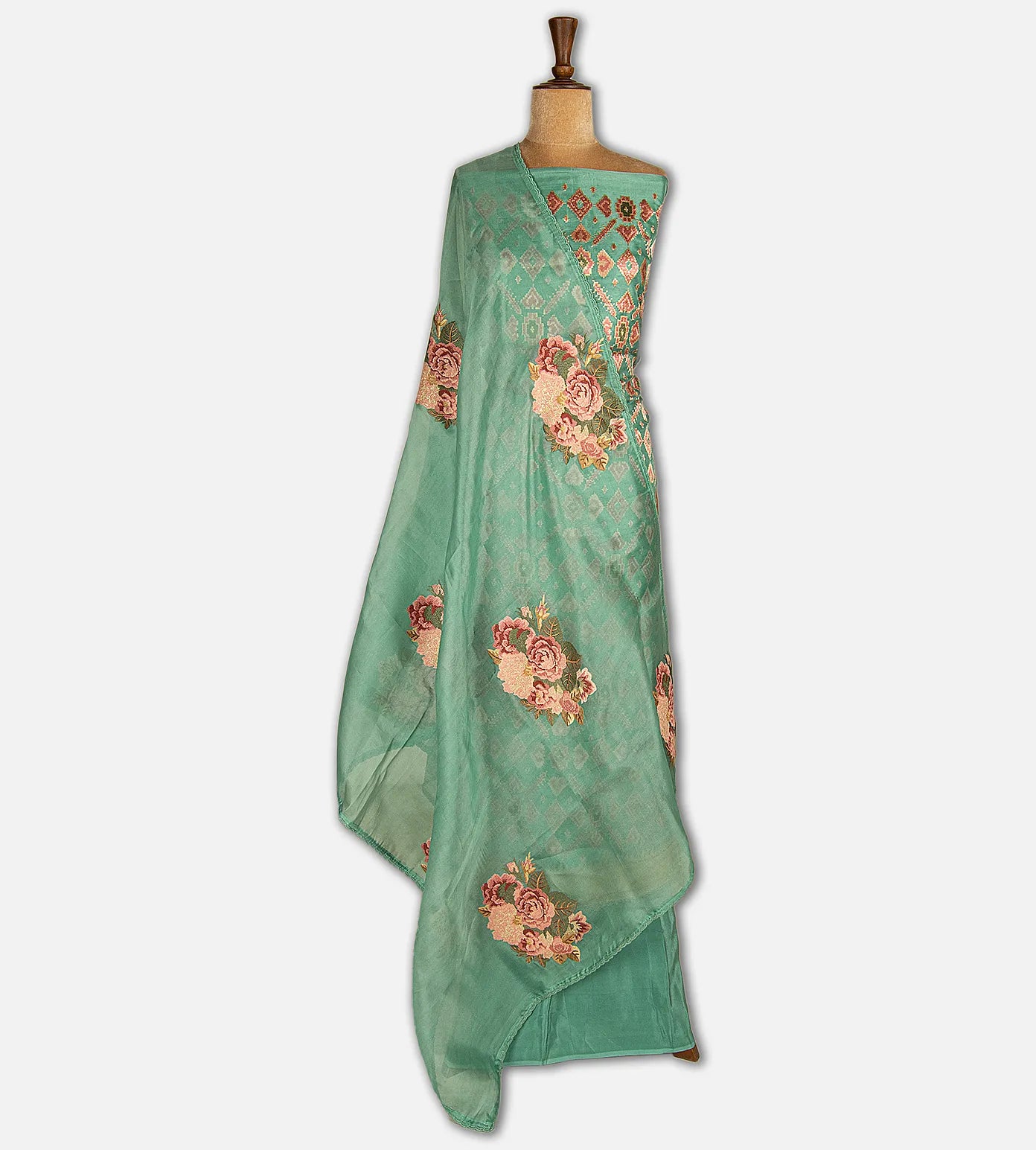 Blue Organza Salwar