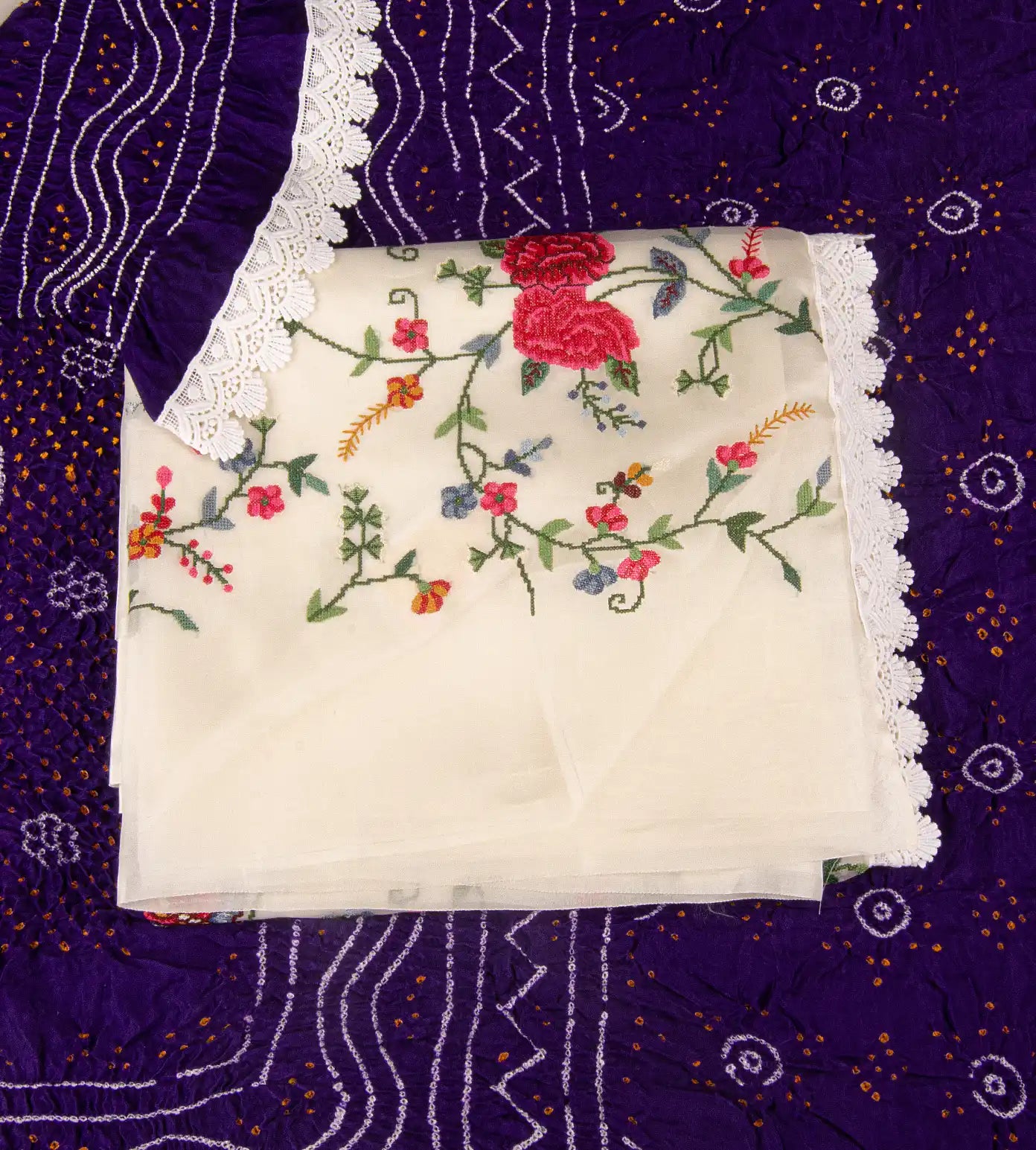 Off-White Organza Salwar