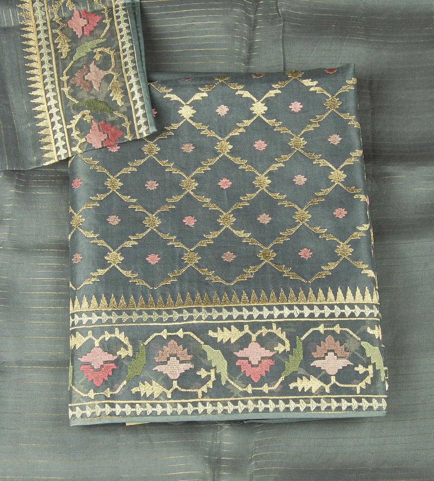 Grey Organza Salwar