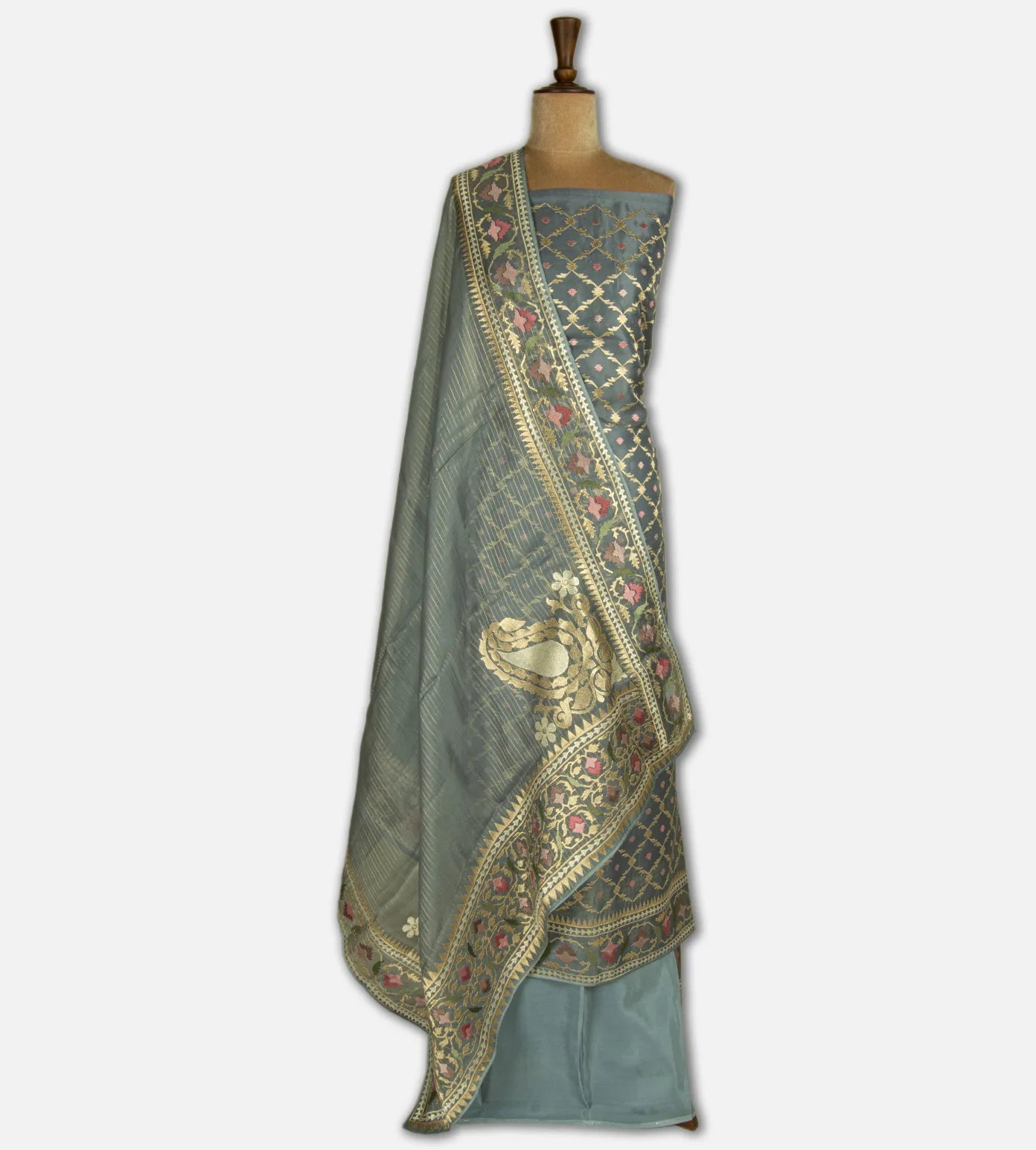 Grey Organza Salwar