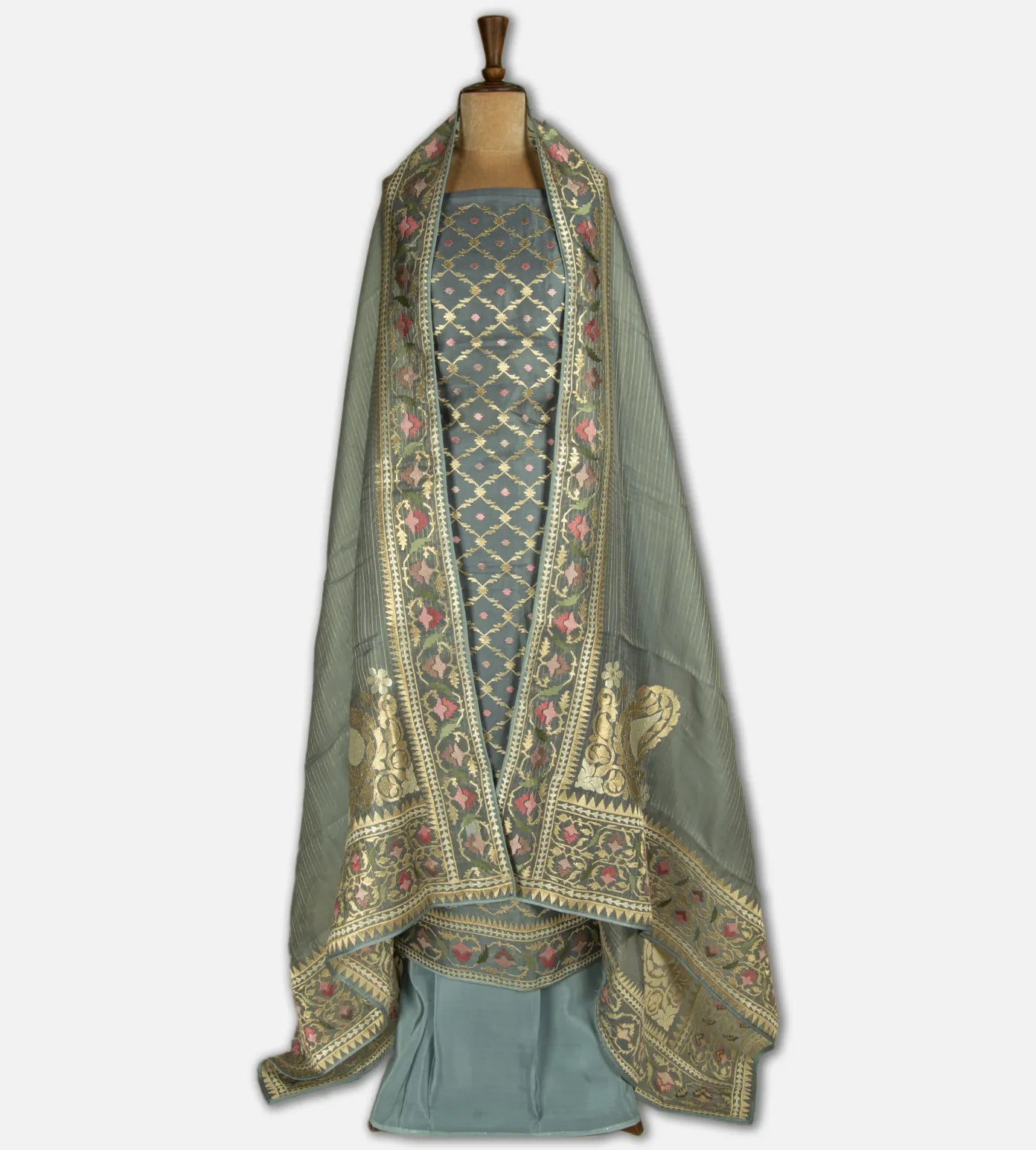 Grey Organza Salwar