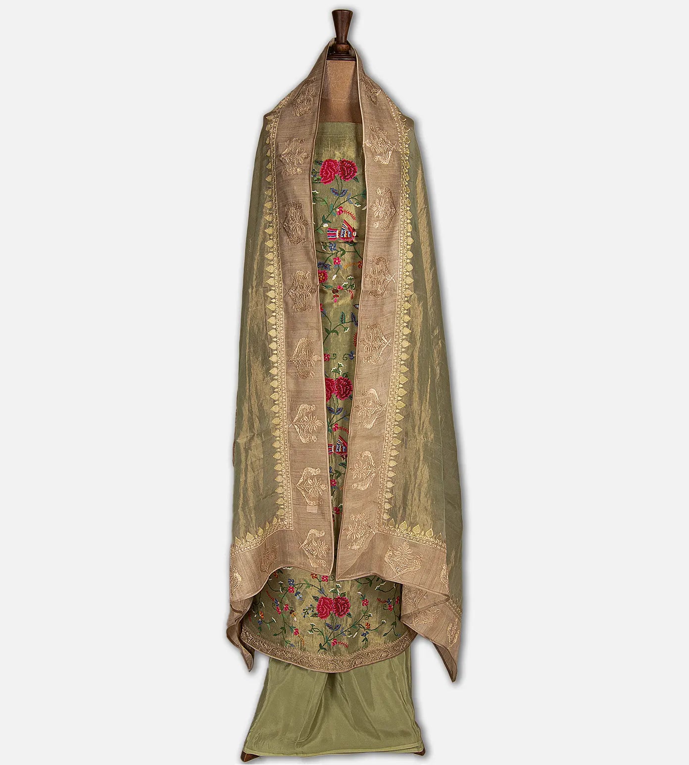 Green Organza Salwar