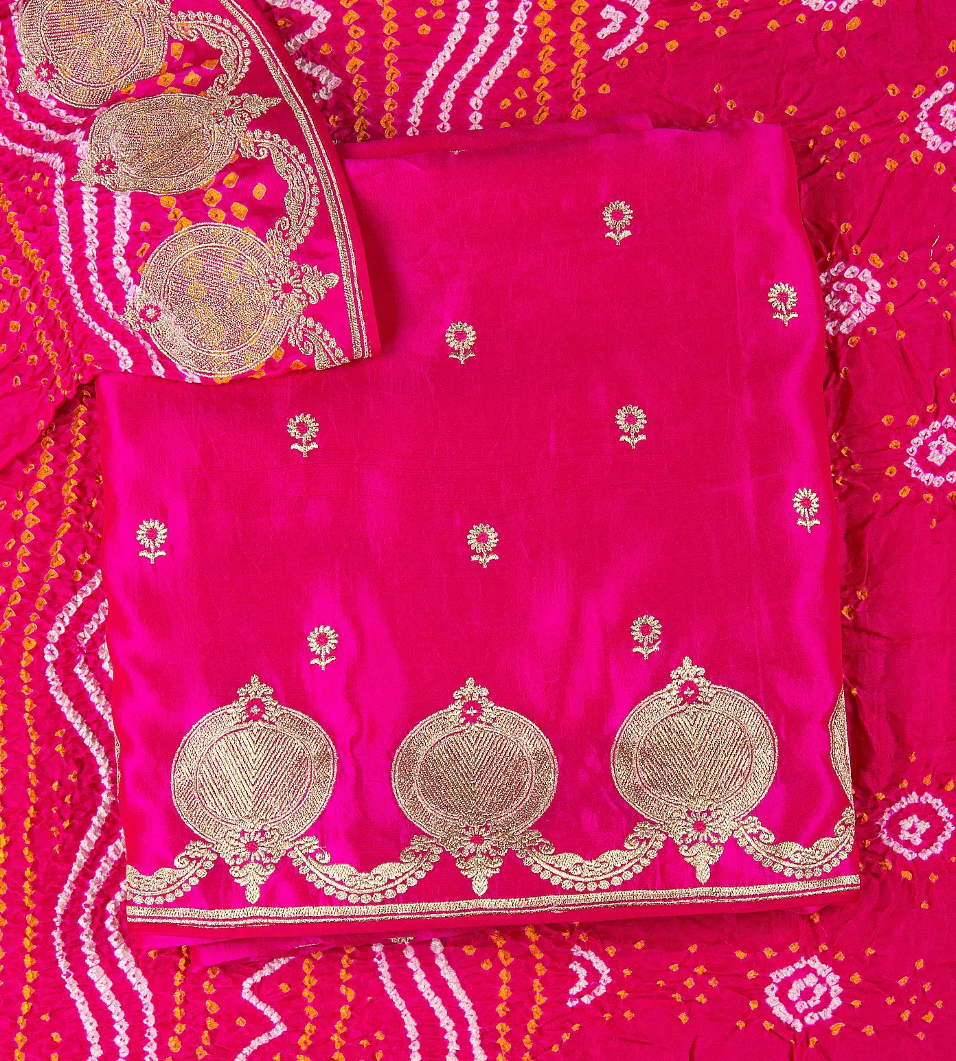 Pink Banarasi Tussar Salwar