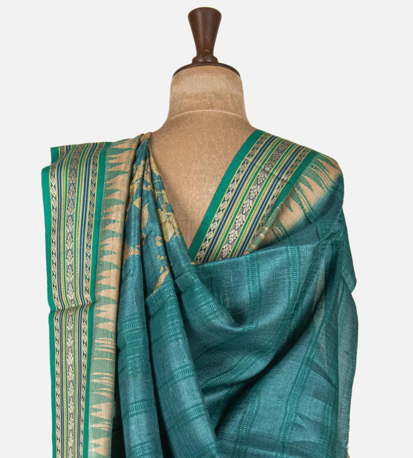 Blue Vidharba Tussar Saree