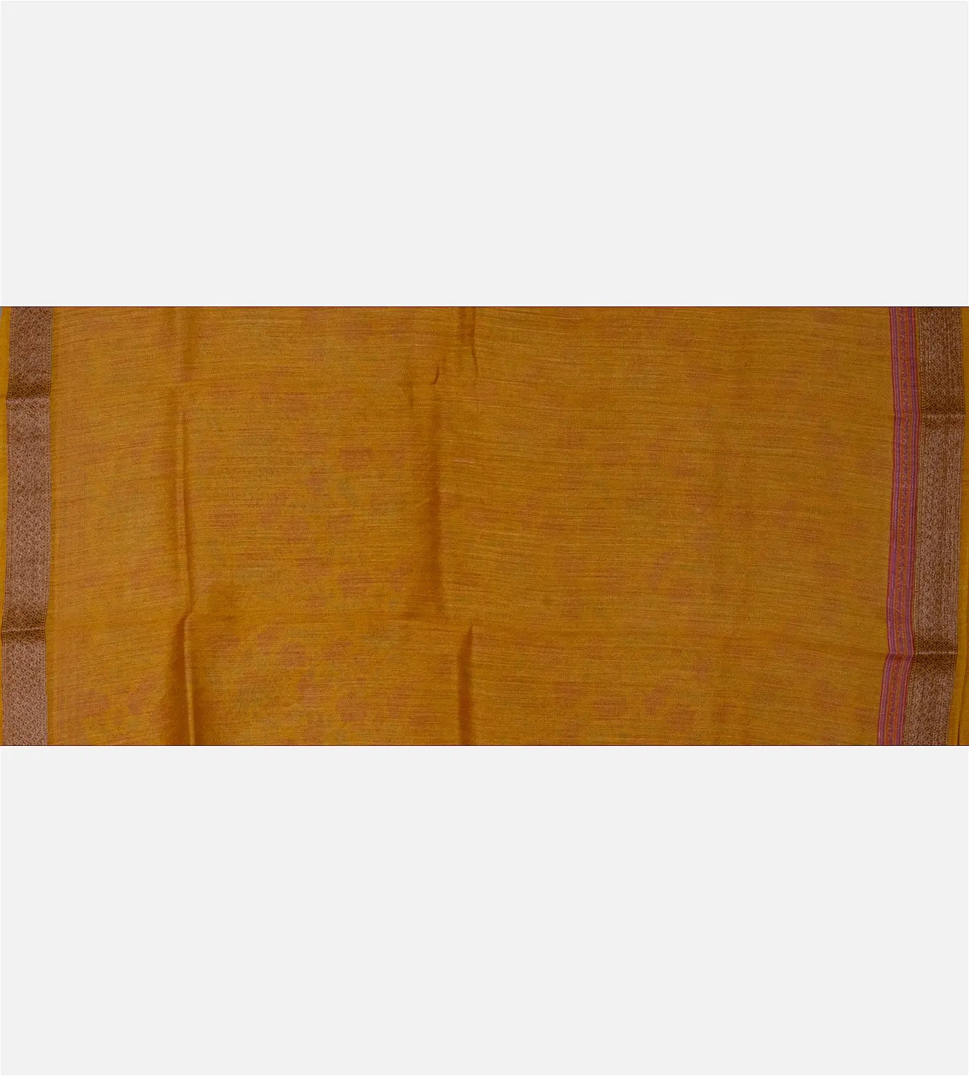 Yellow Moonga Tussar Saree