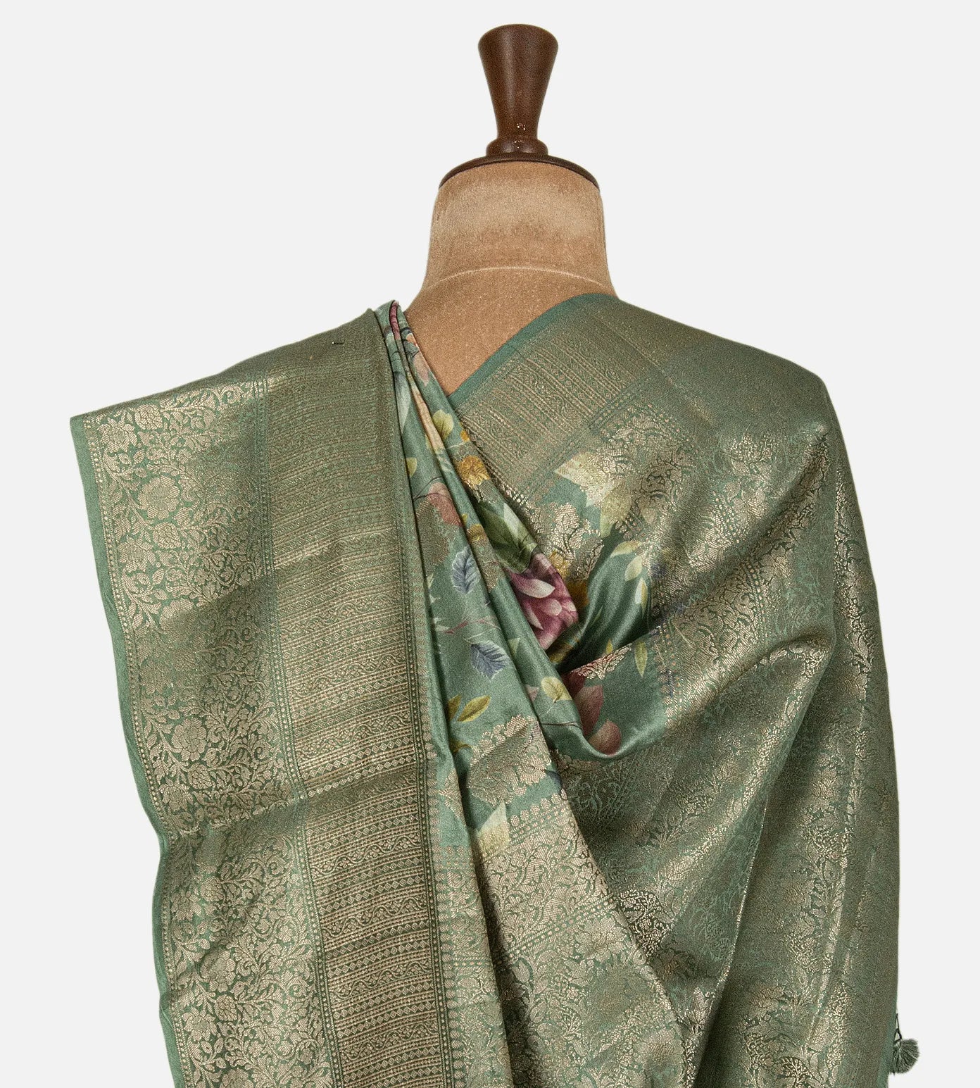 Green Chaniya Silk Saree