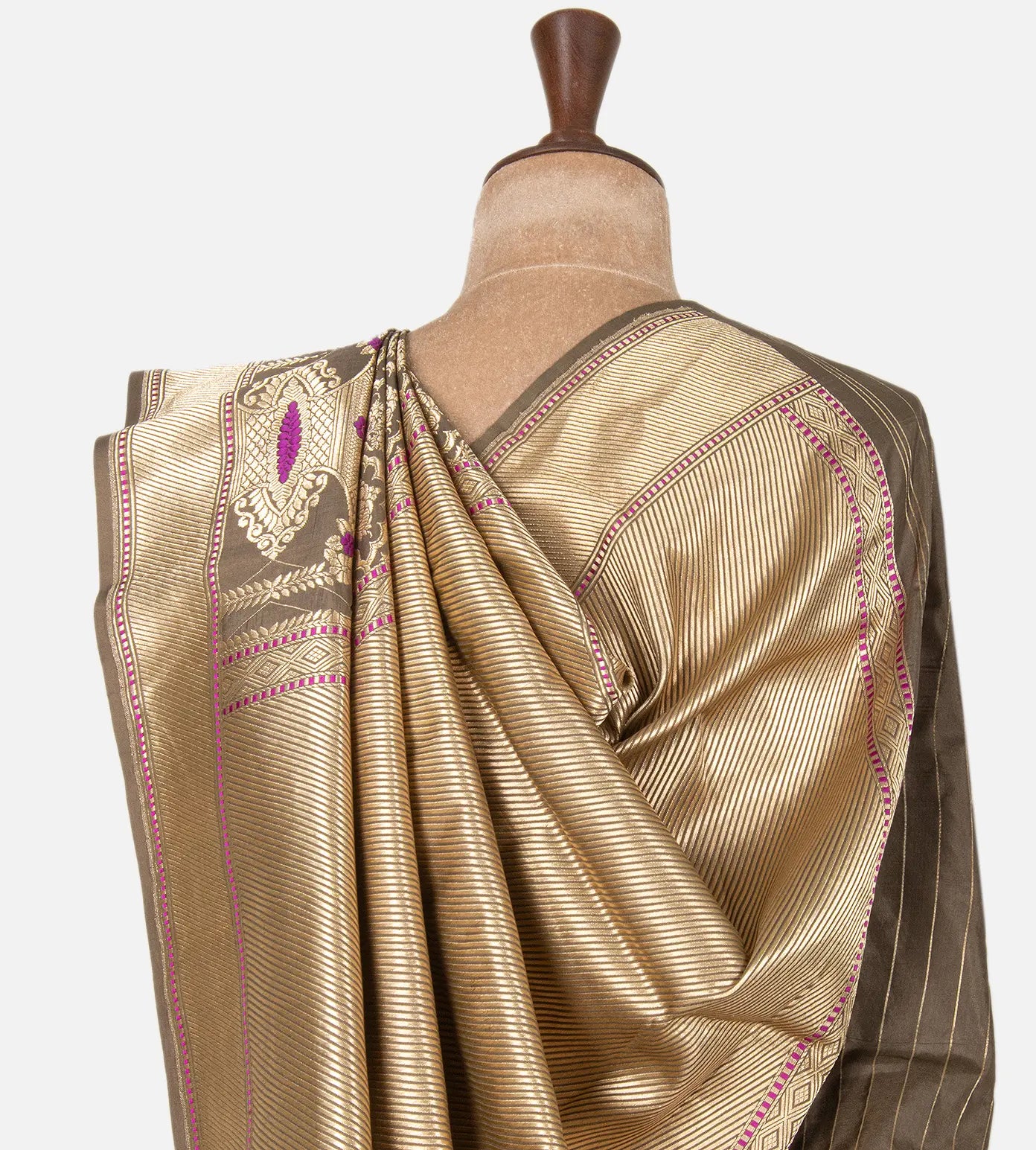Sage Green Banarasi Silk Saree