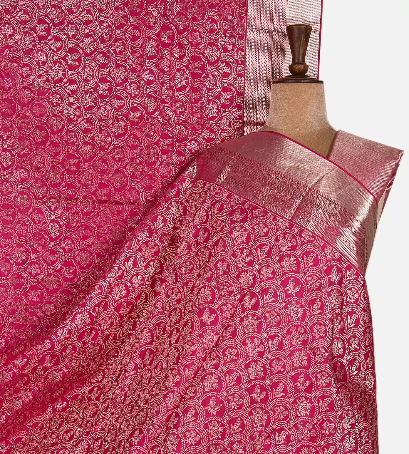 Pink Kanchipuram Silk Saree
