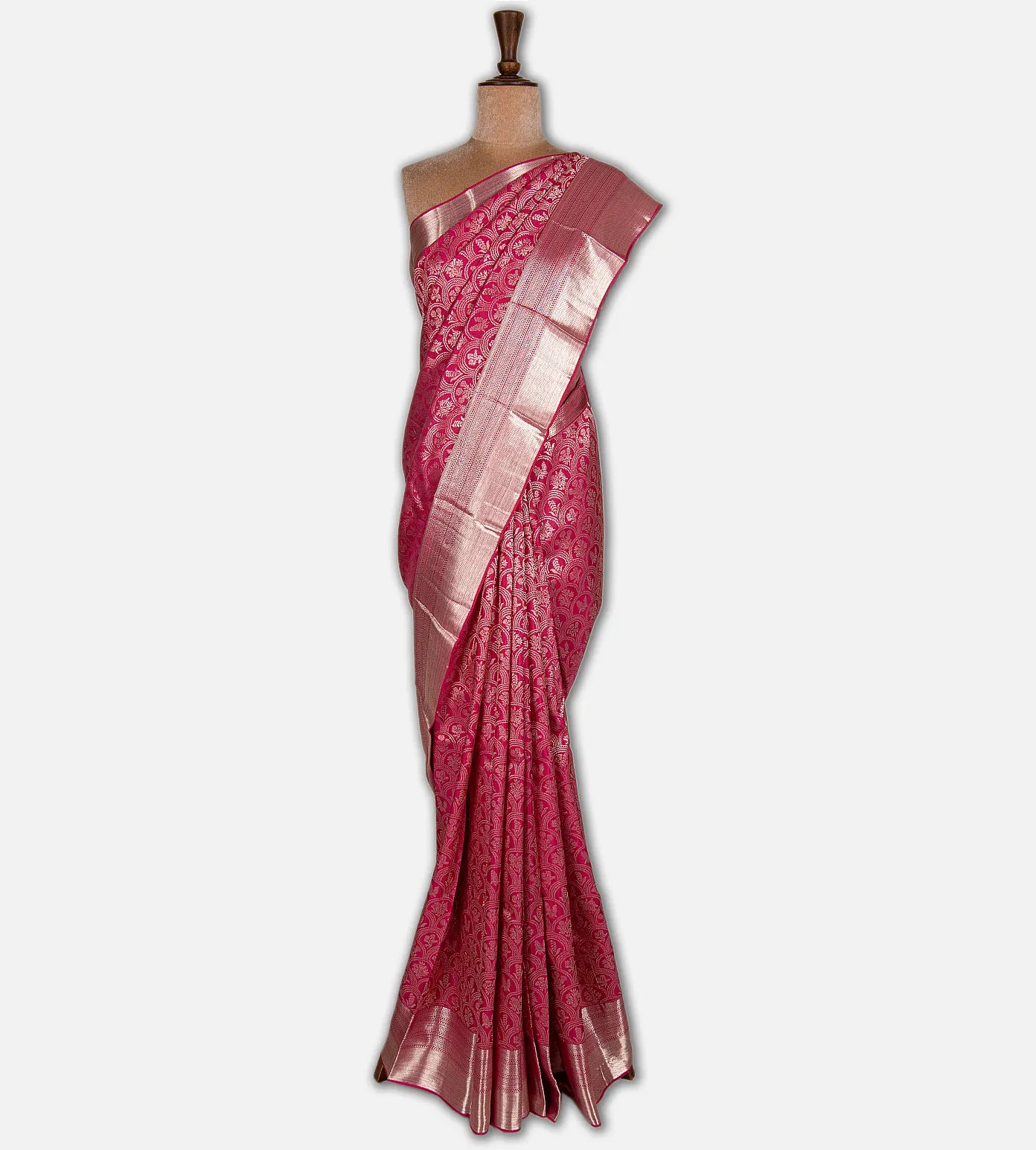 Pink Kanchipuram Silk Saree