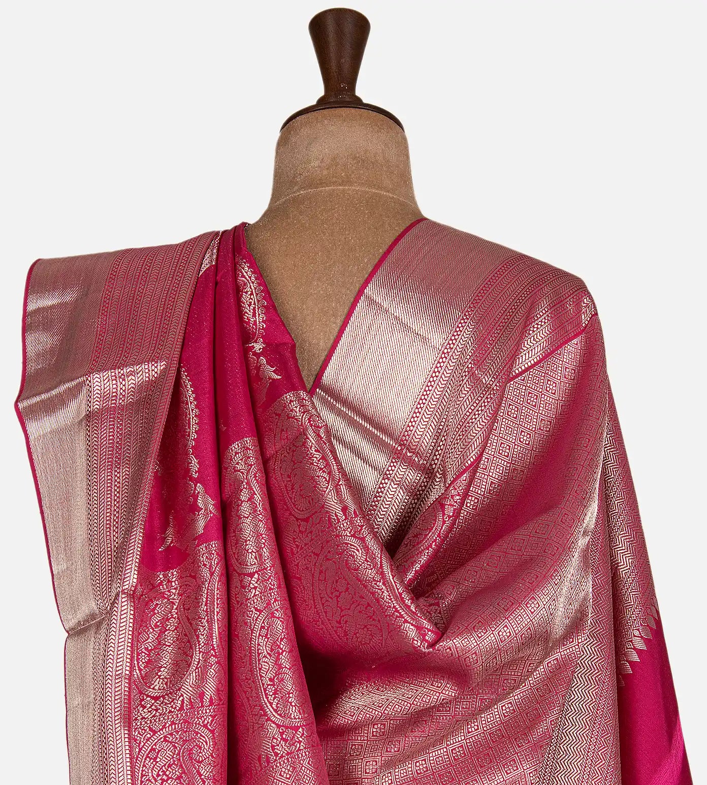 Pink Kanchipuram Silk Saree