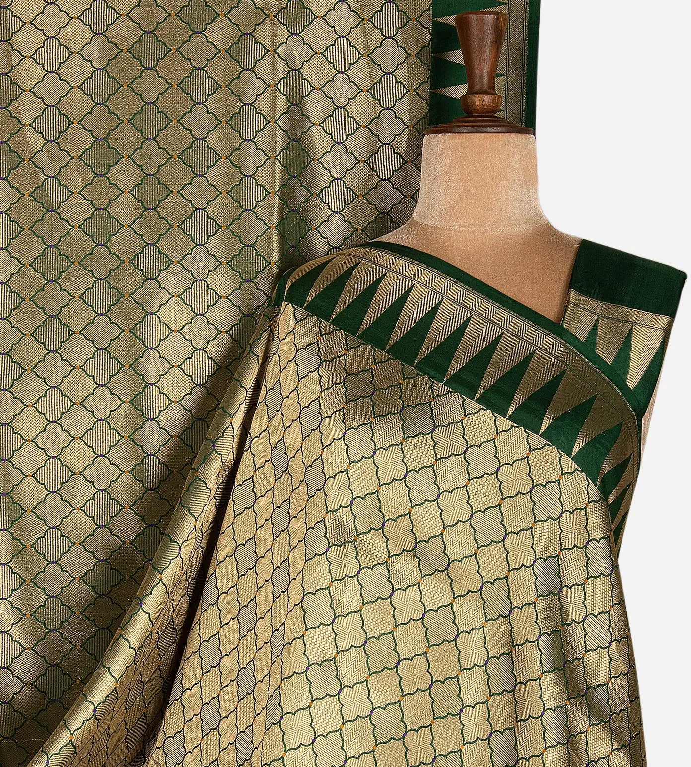 Green Banarasi Silk Saree