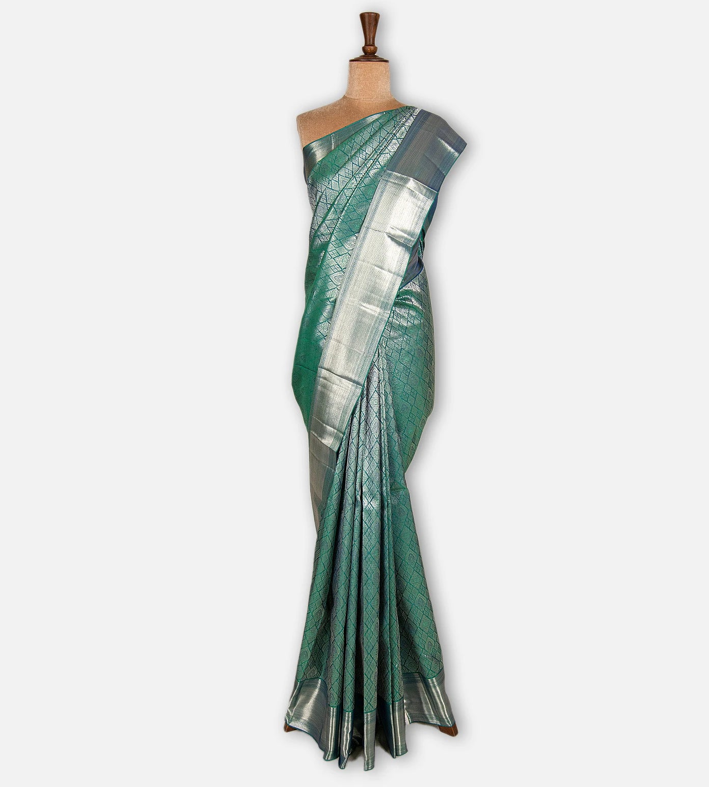 Blue Kanchipuram Silk Saree
