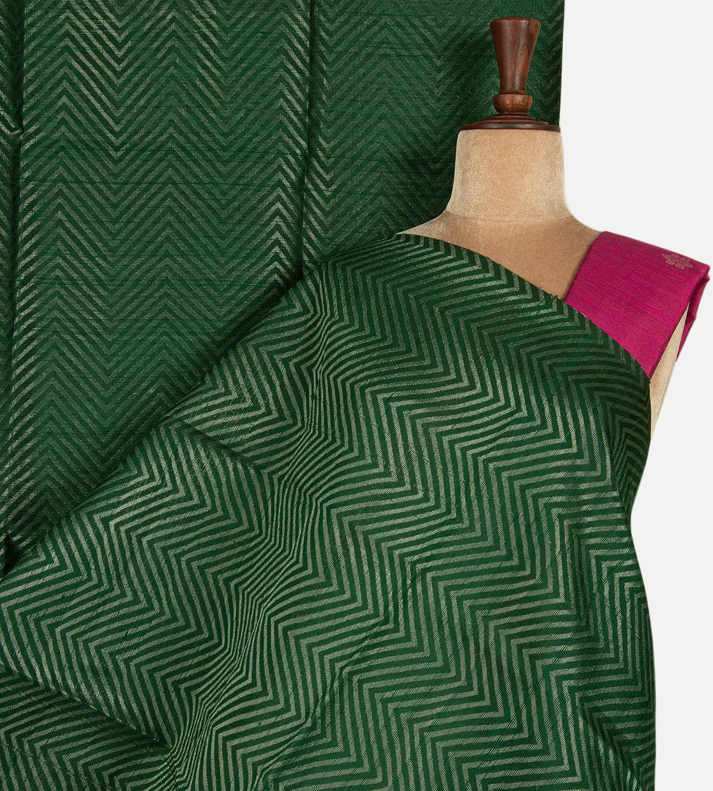 Green Raw Silk Saree