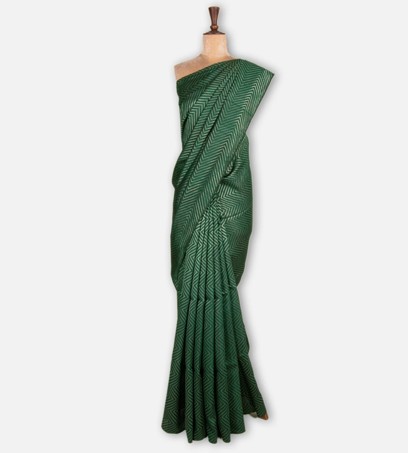 Green Raw Silk Saree