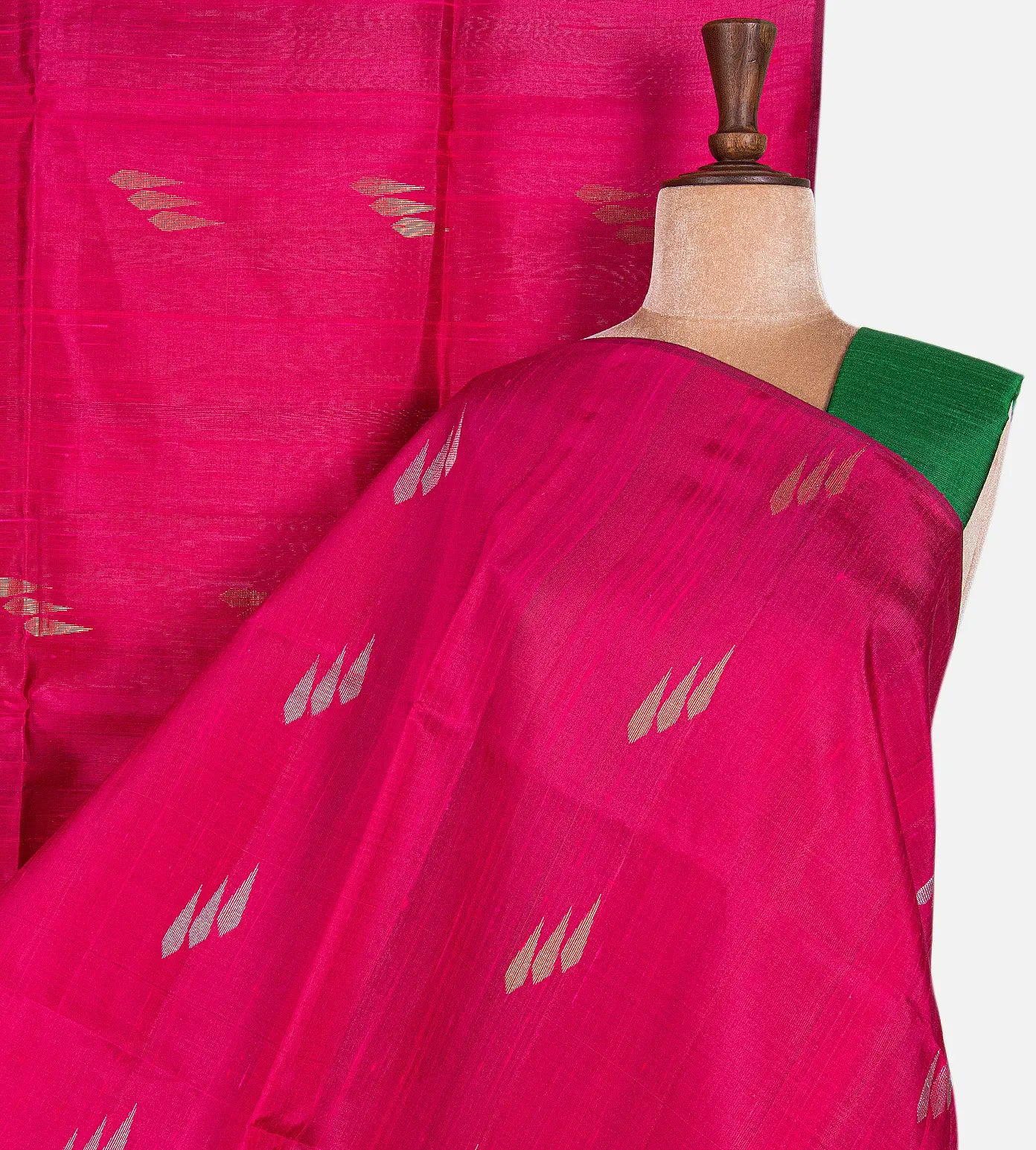 Pink Raw Silk Saree