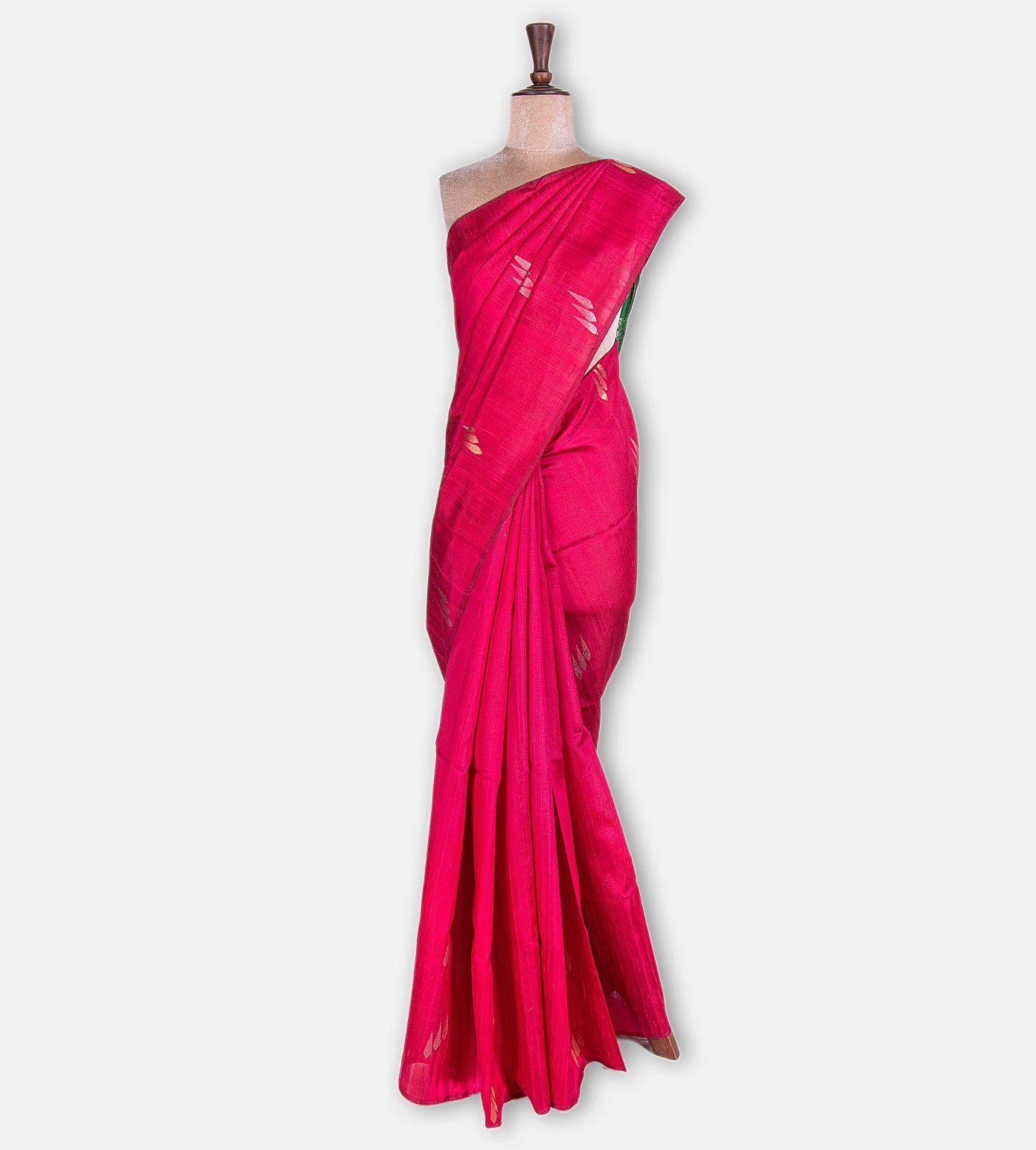 Pink Raw Silk Saree