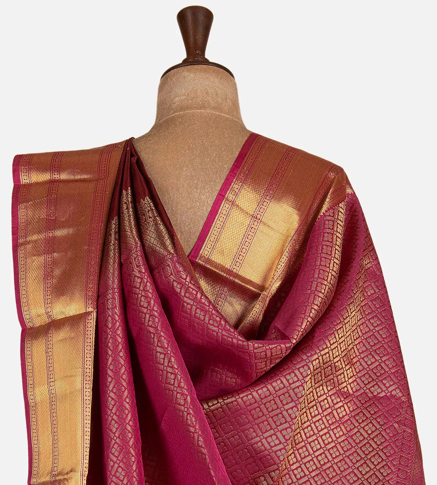 Maroon Soft Silk Saree
