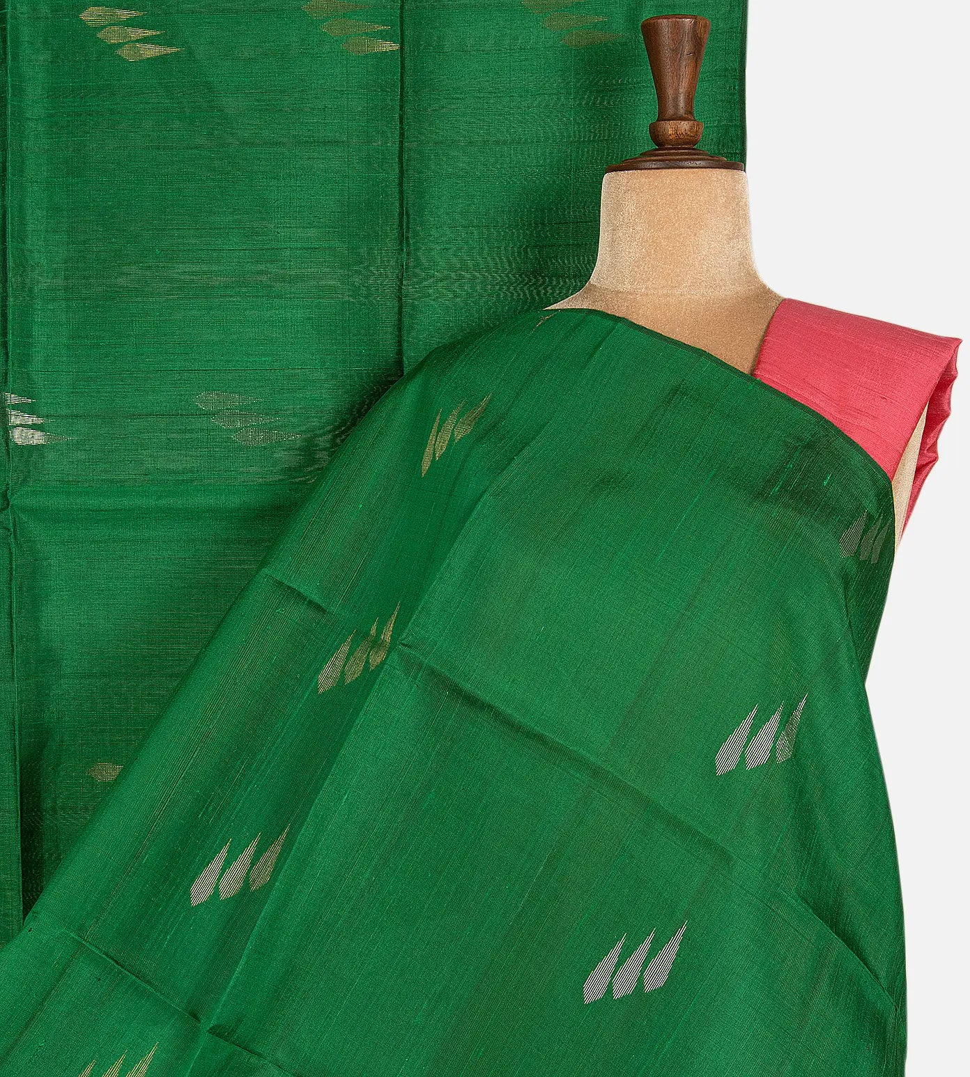 Green Raw Silk Saree