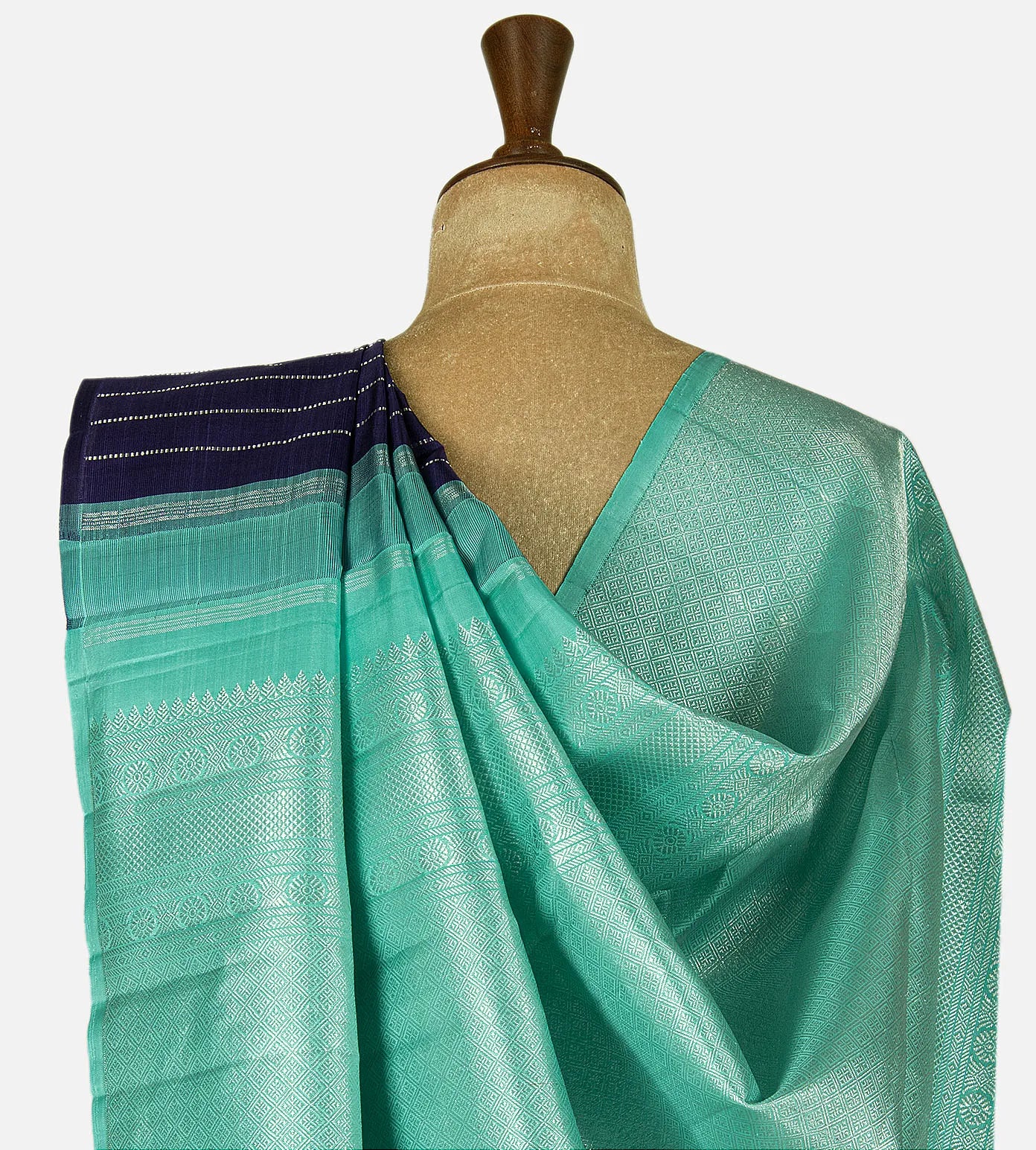 Blue Kanchipuram Silk Saree