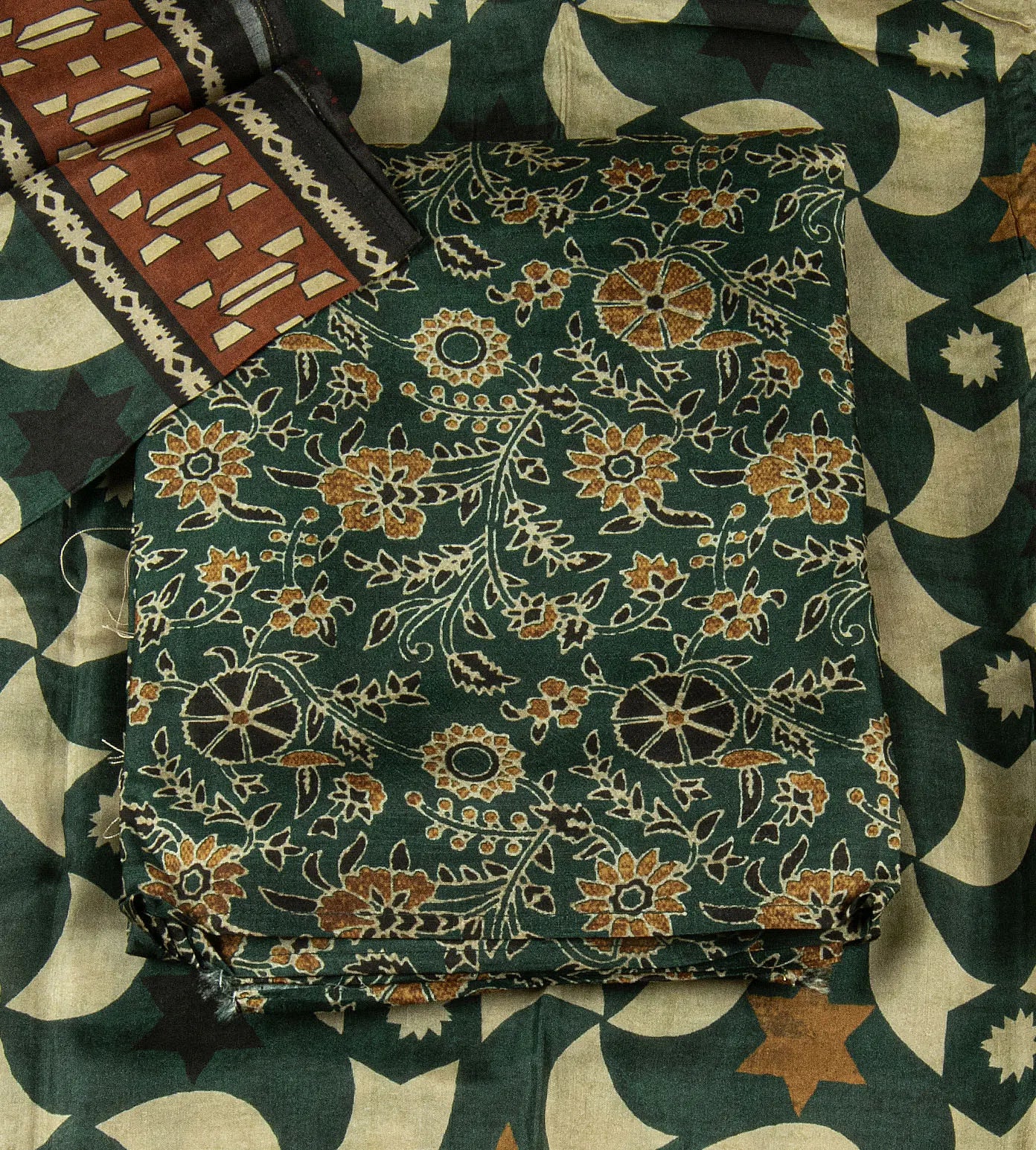 Green Semi Tussar Salwar