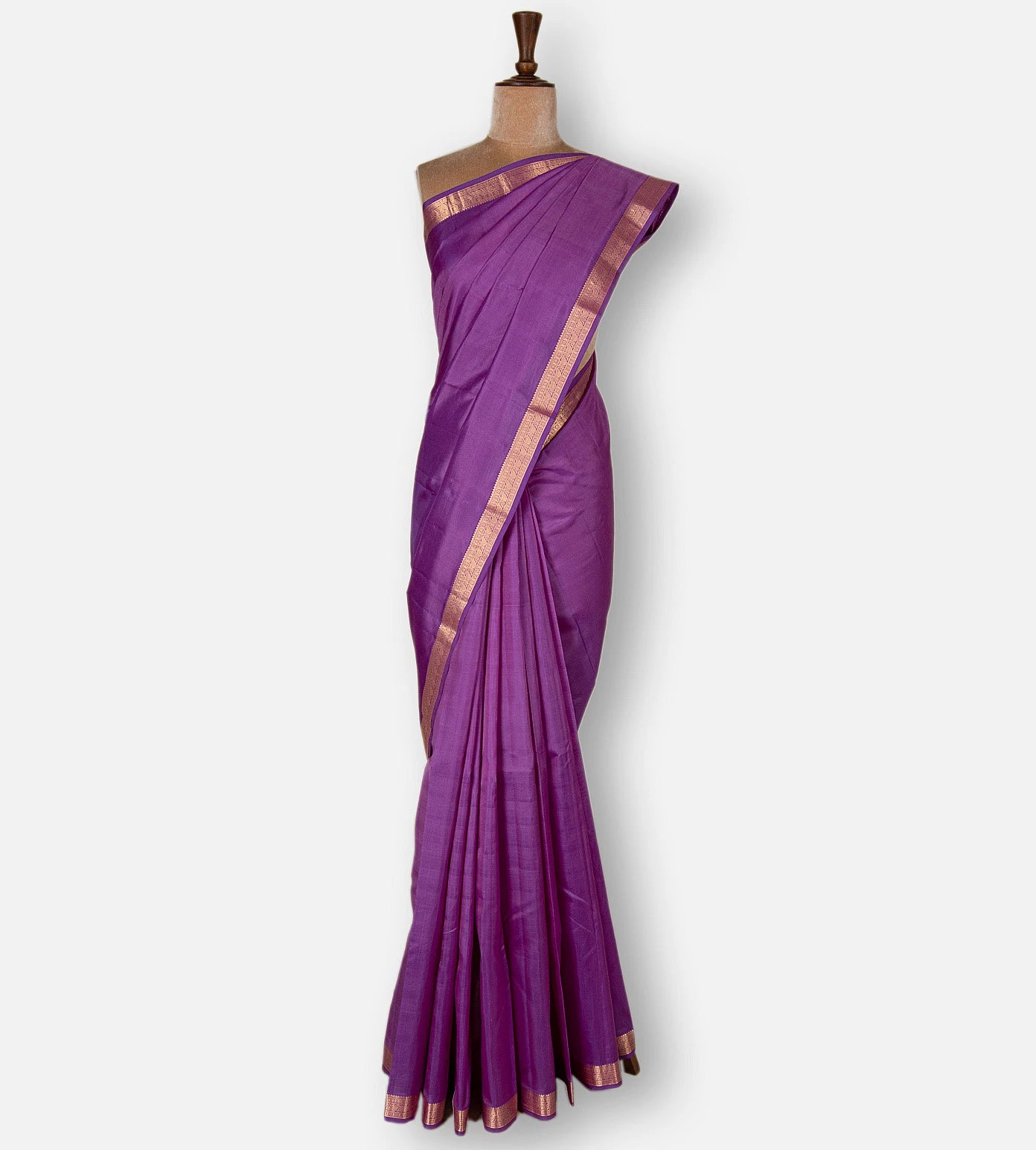 Bright Purple Soft Silk Saree