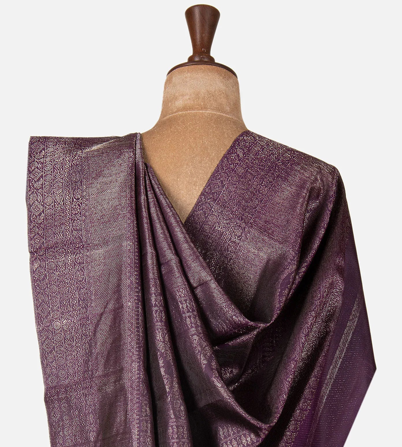 Purple Kanchipuram Silk Saree