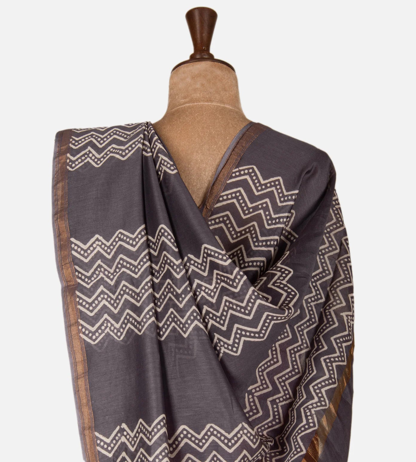 Maroon Chanderi Cotton Saree