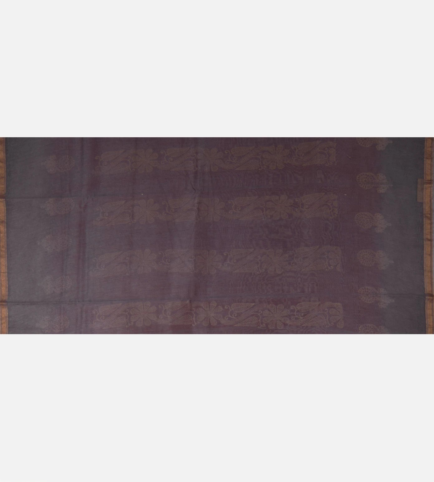 Maroon Chanderi Cotton Saree