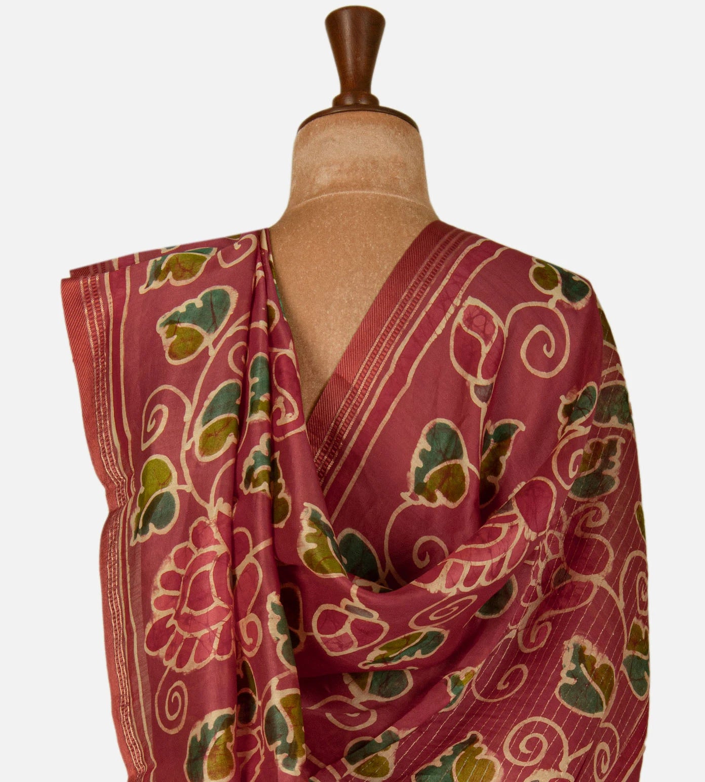 Light Beige Chanderi Cotton Saree