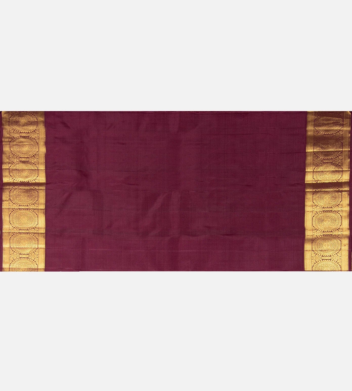 Bright Purple Kanchipuram Silk Saree