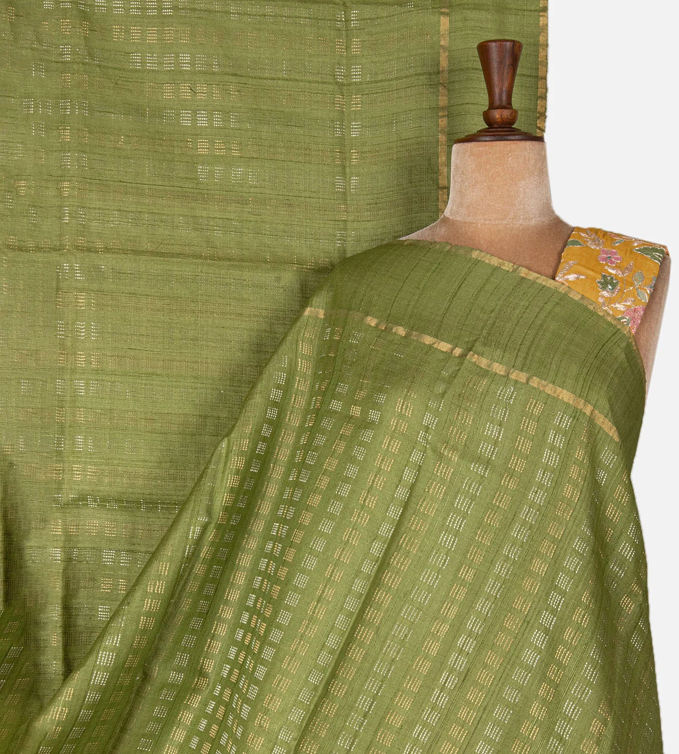 Light Green Tussar Saree
