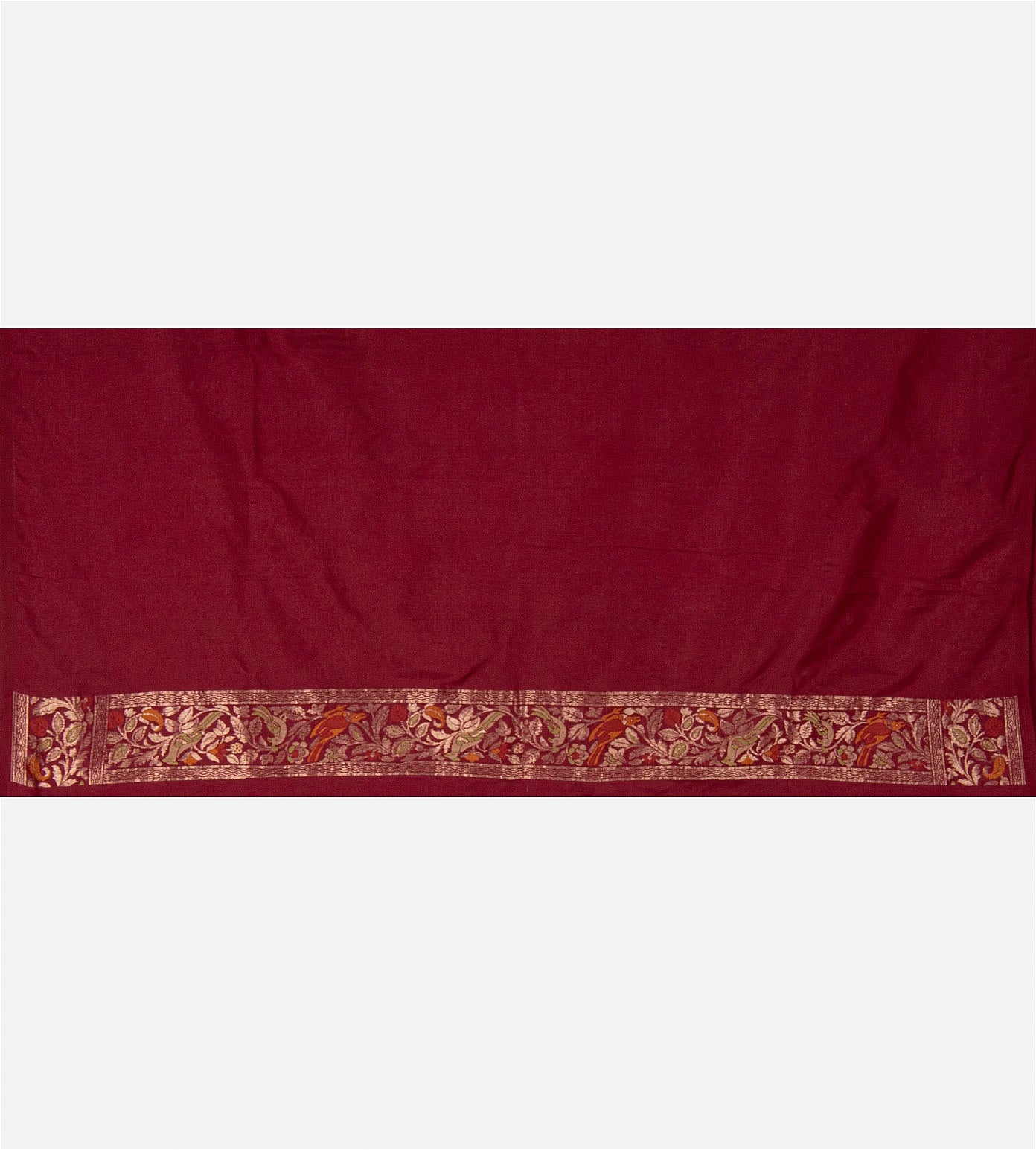 Maroon Banarasi Silk Saree
