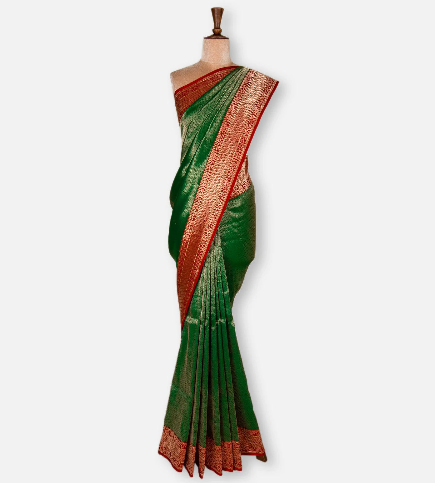 Green Banarasi Silk Saree