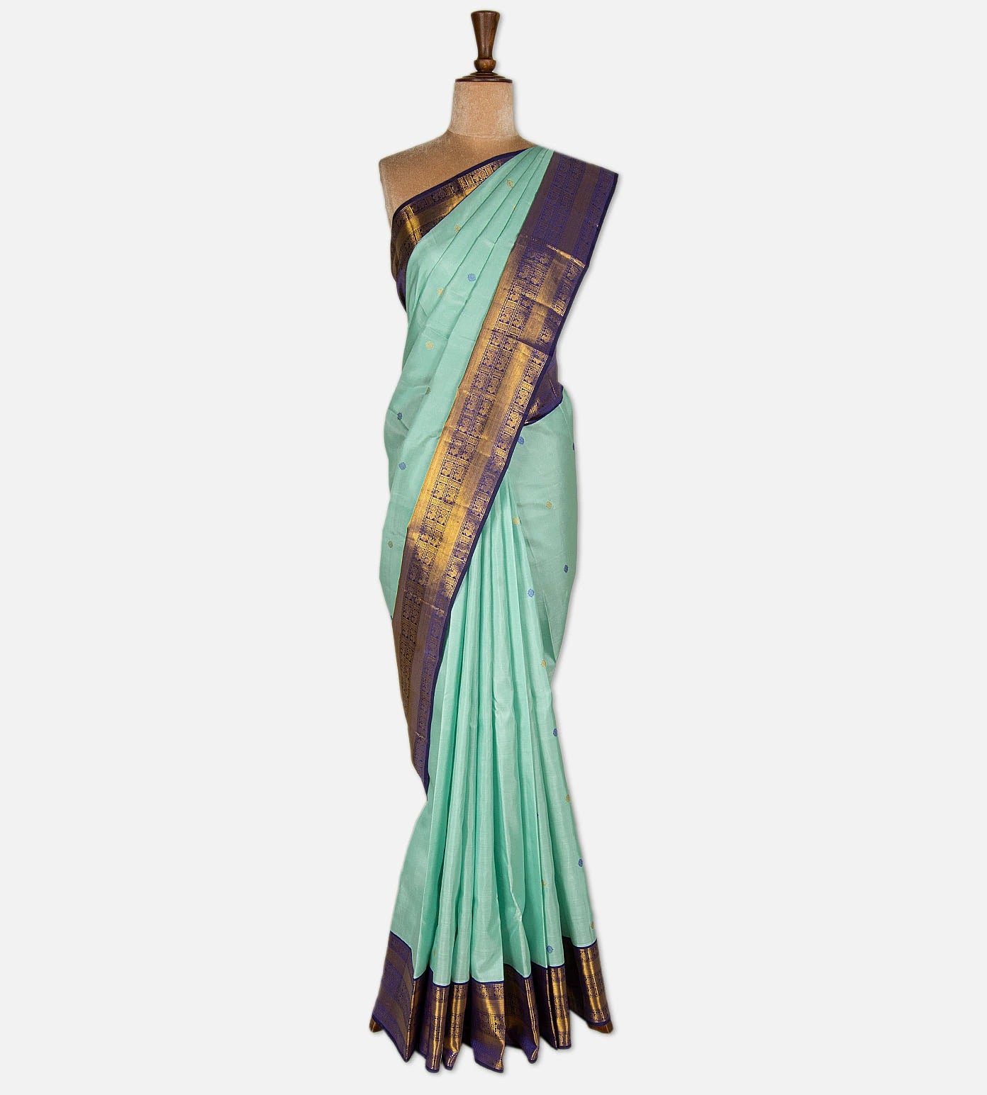 Blue Kanchipuram Silk Saree