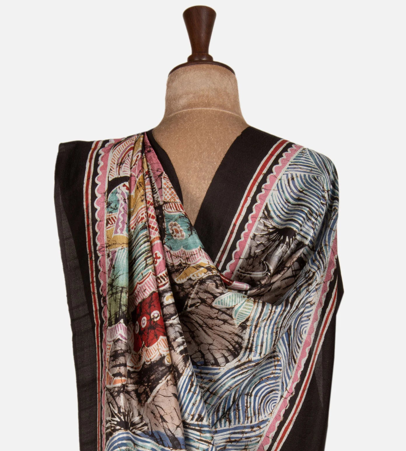 Blue Mulberry Silk Saree