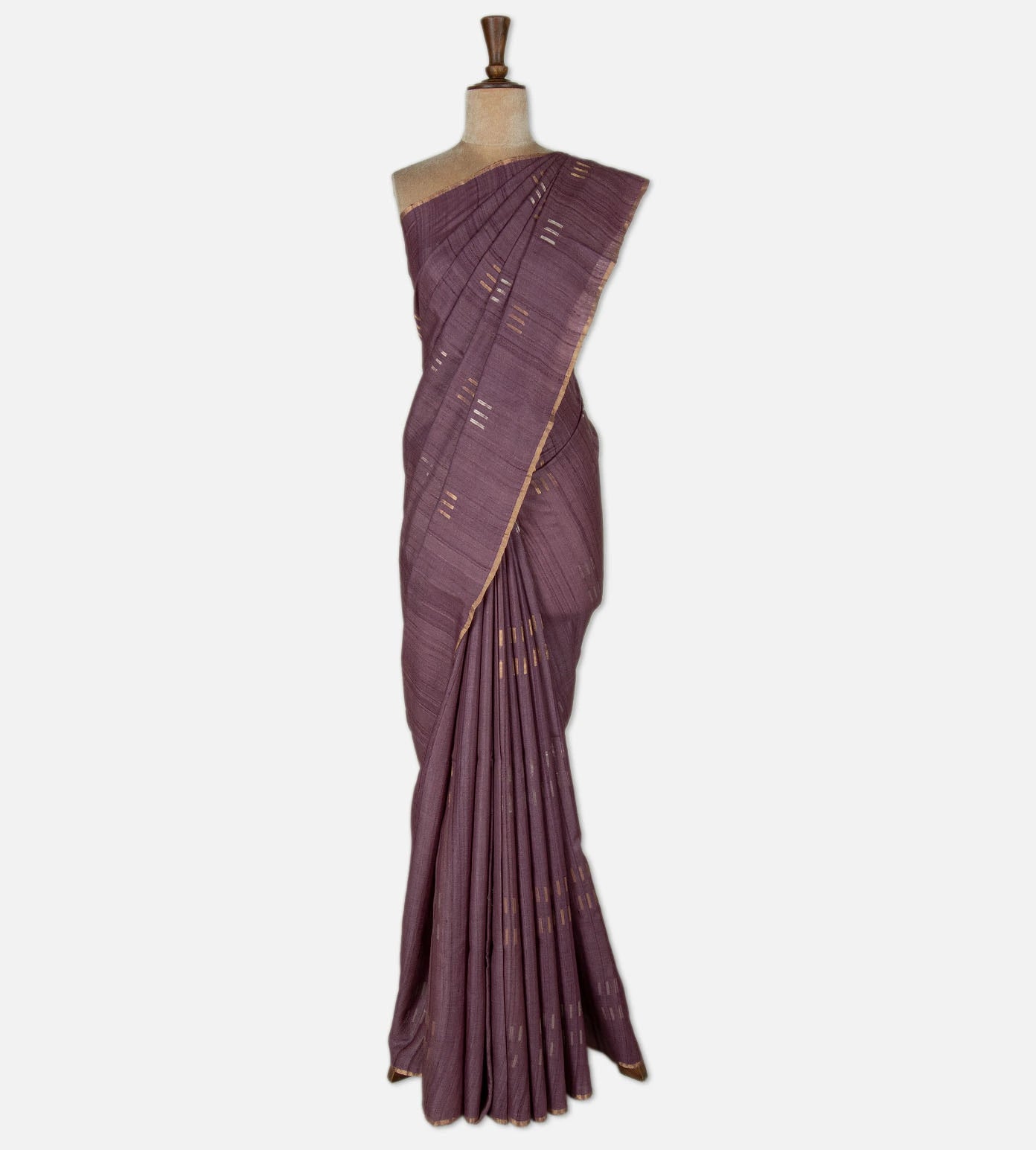 Onion Pink Tussar Saree