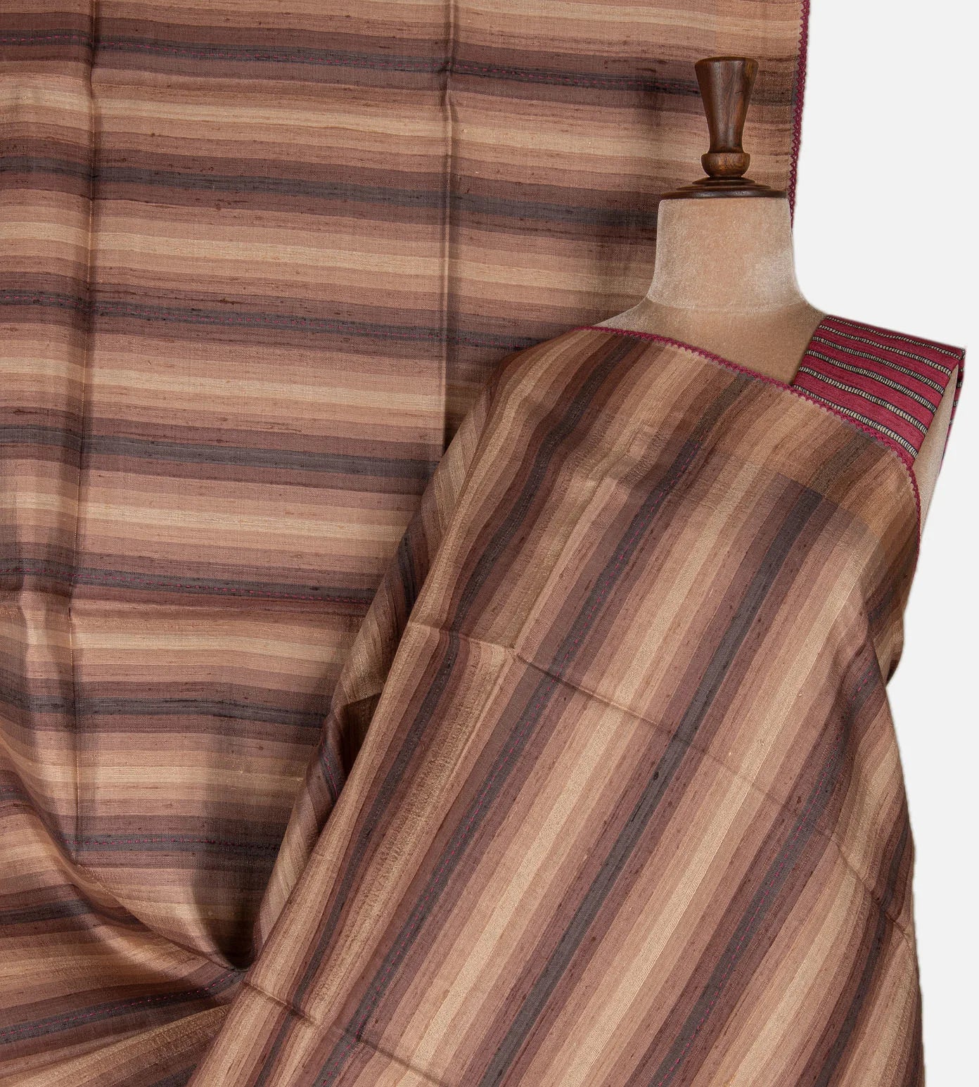 Multicolour Tussar saree