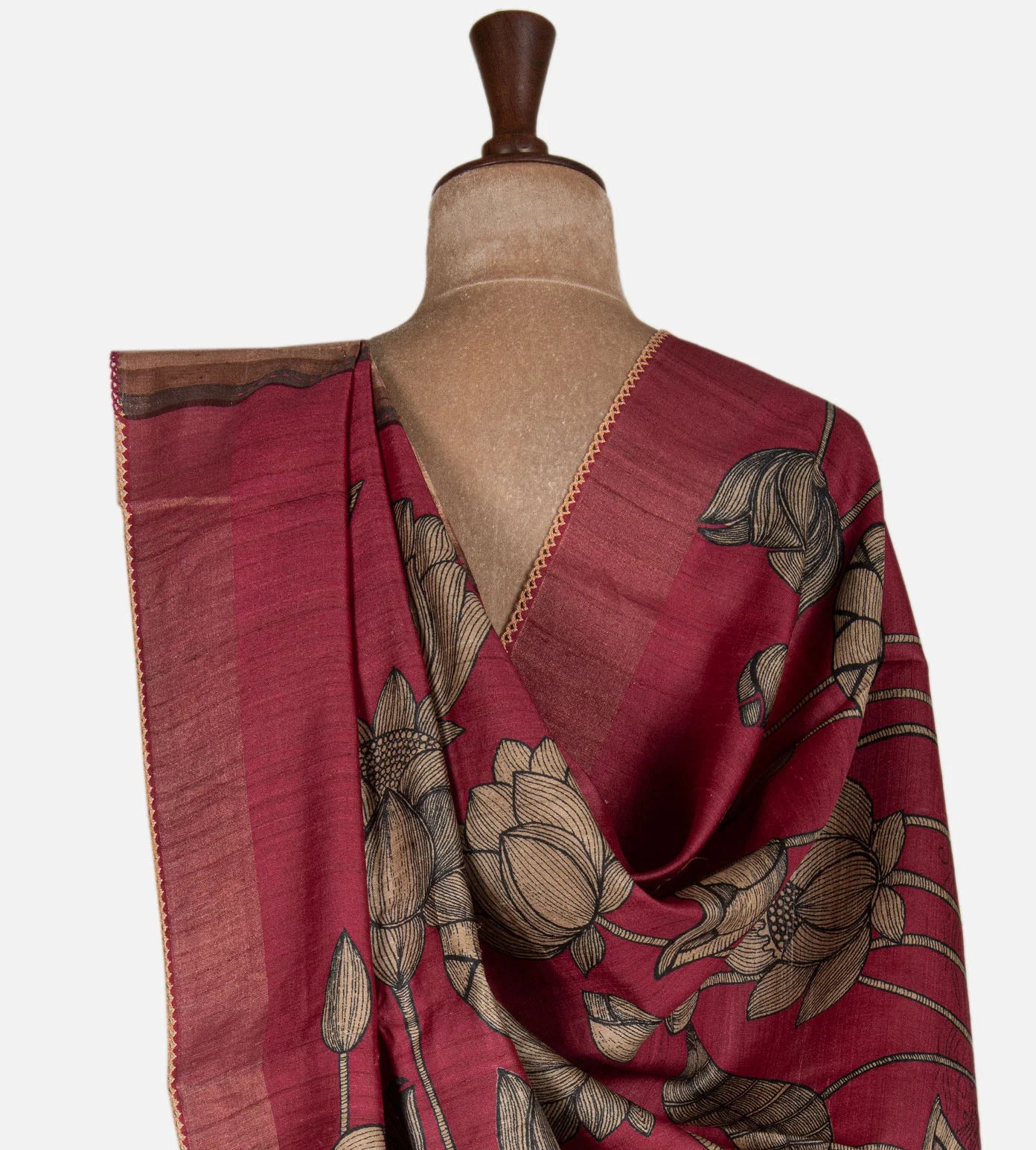 Multicolour Tussar saree