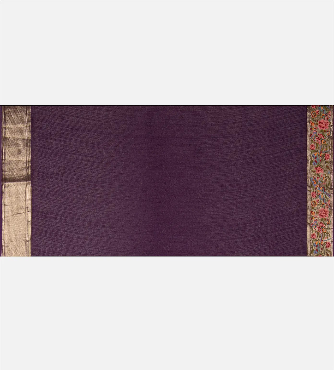 Purple Banarasi Georgette Saree