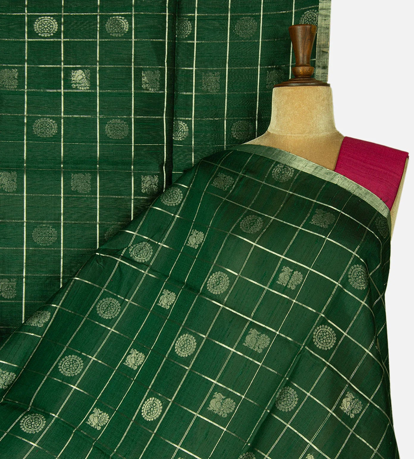 Green Raw Silk Saree