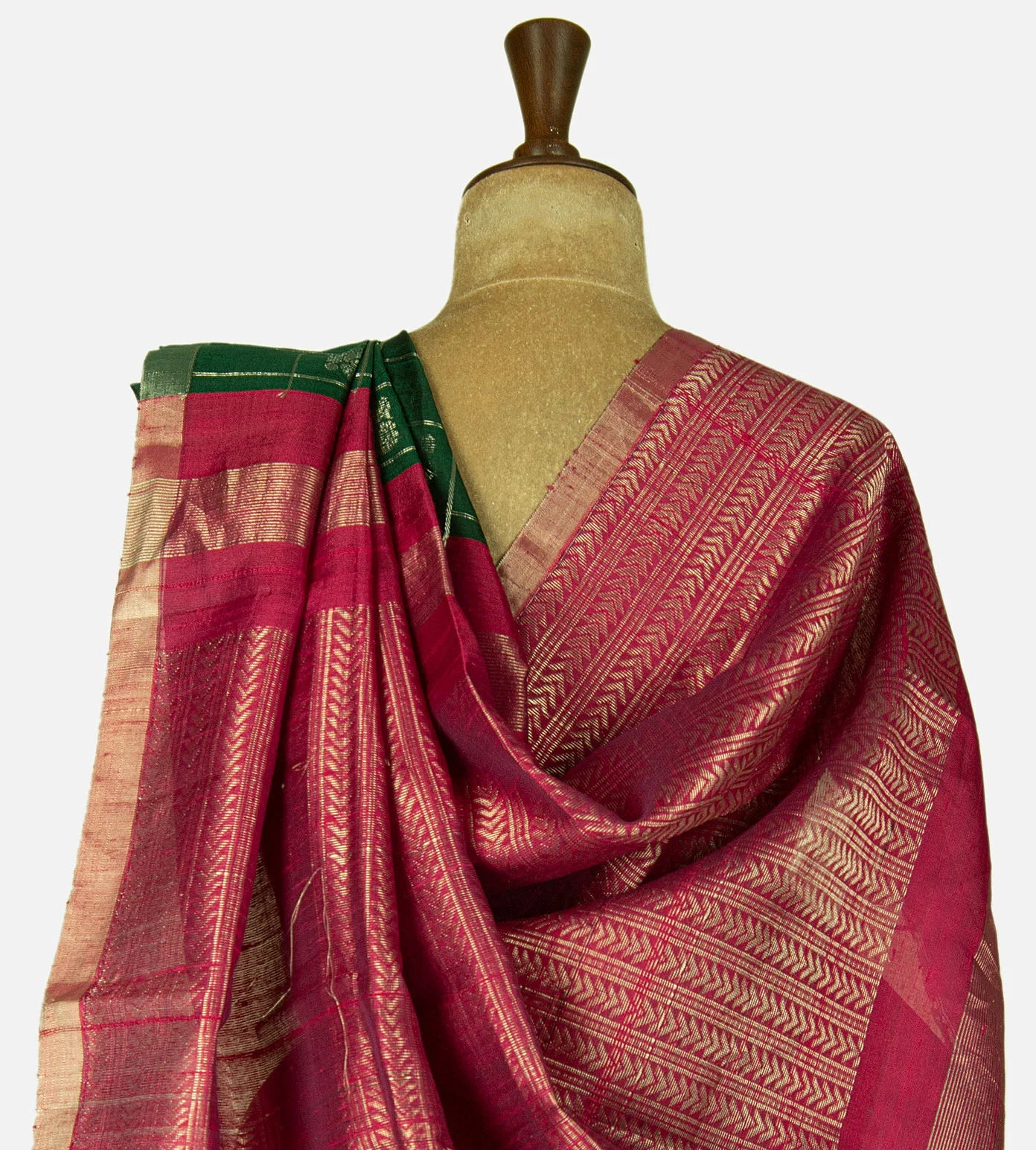 Green Raw Silk Saree